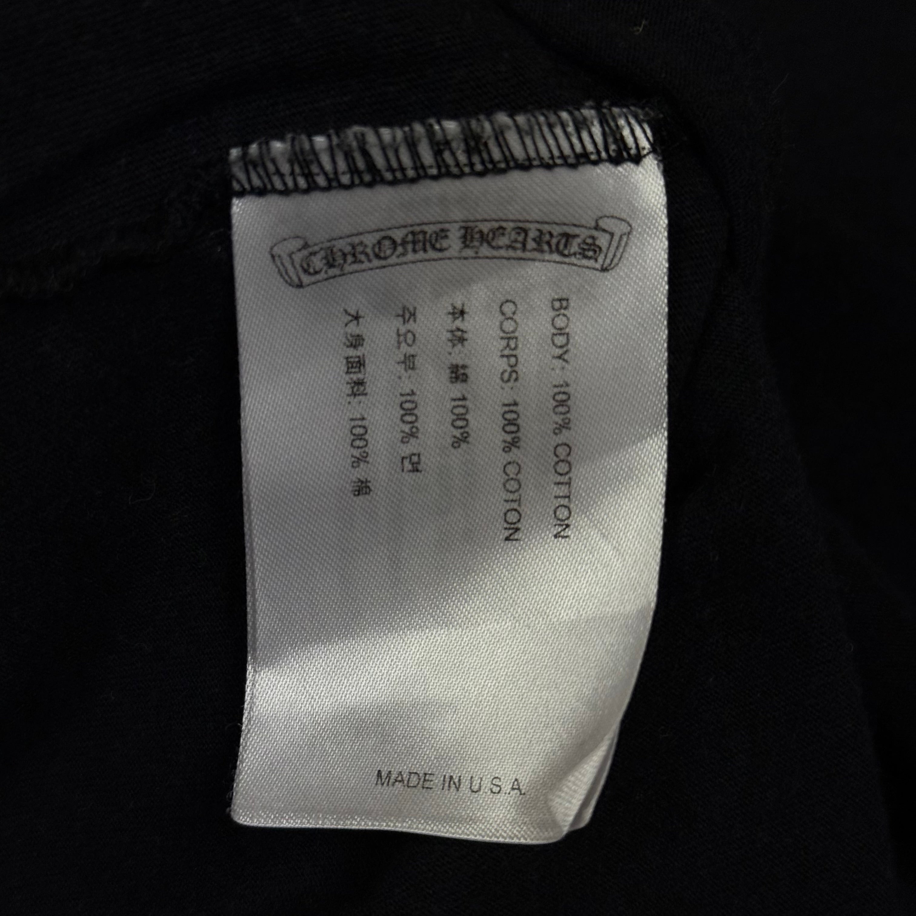 Chrome Hearts Black American Flag Dagger Tee
