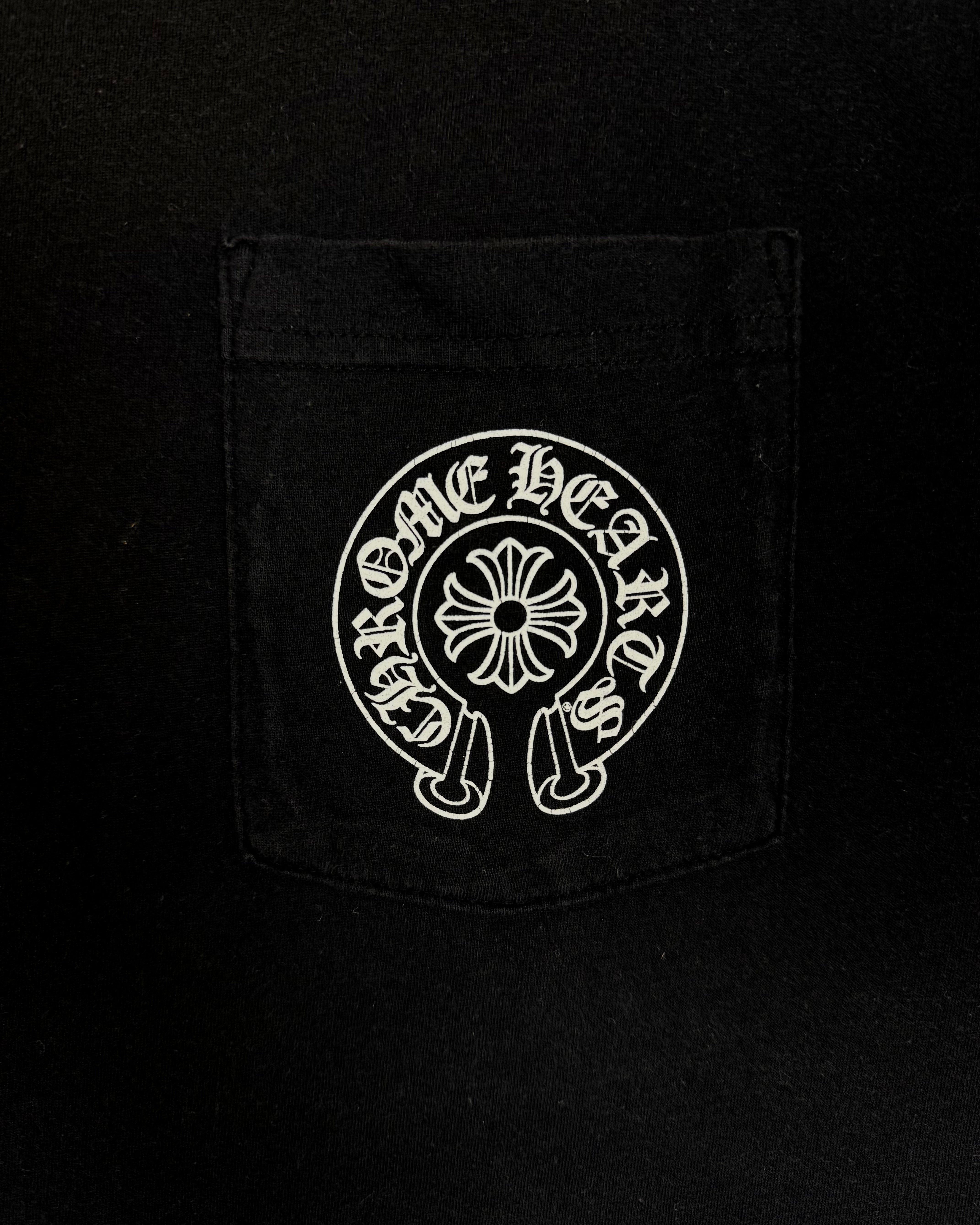 Chrome Hearts Black Multi Colour Horseshoe Logo Tee