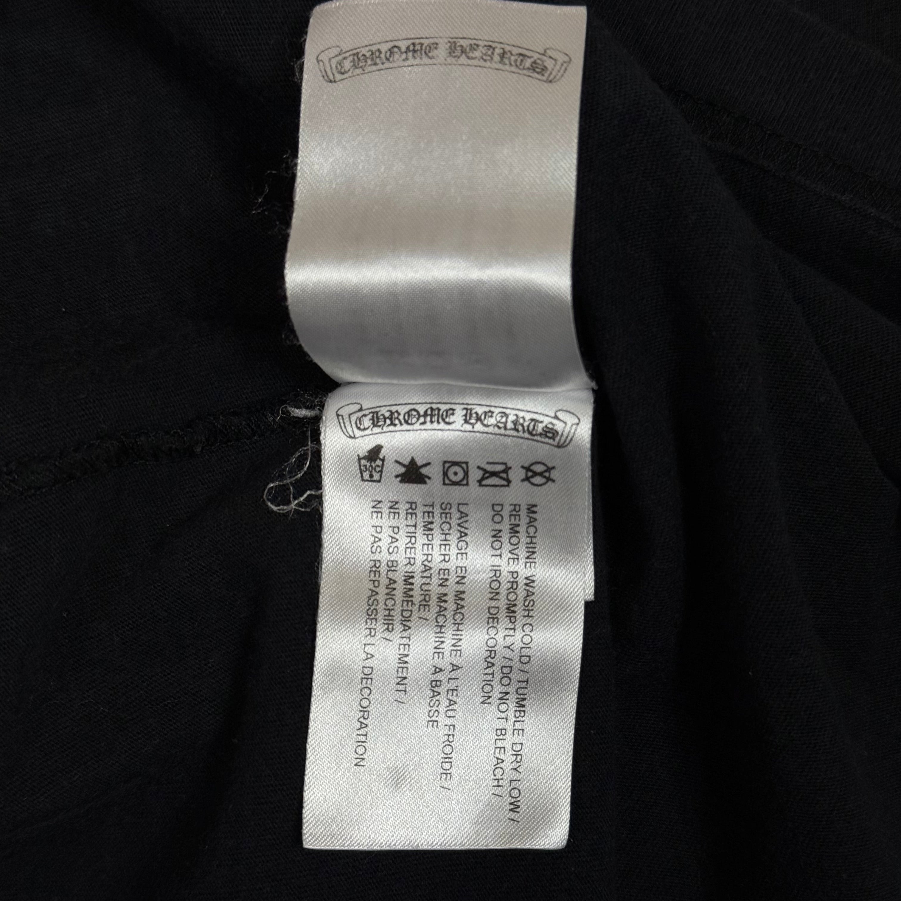 Chrome Hearts Black Multi Colour Horseshoe Logo Tee