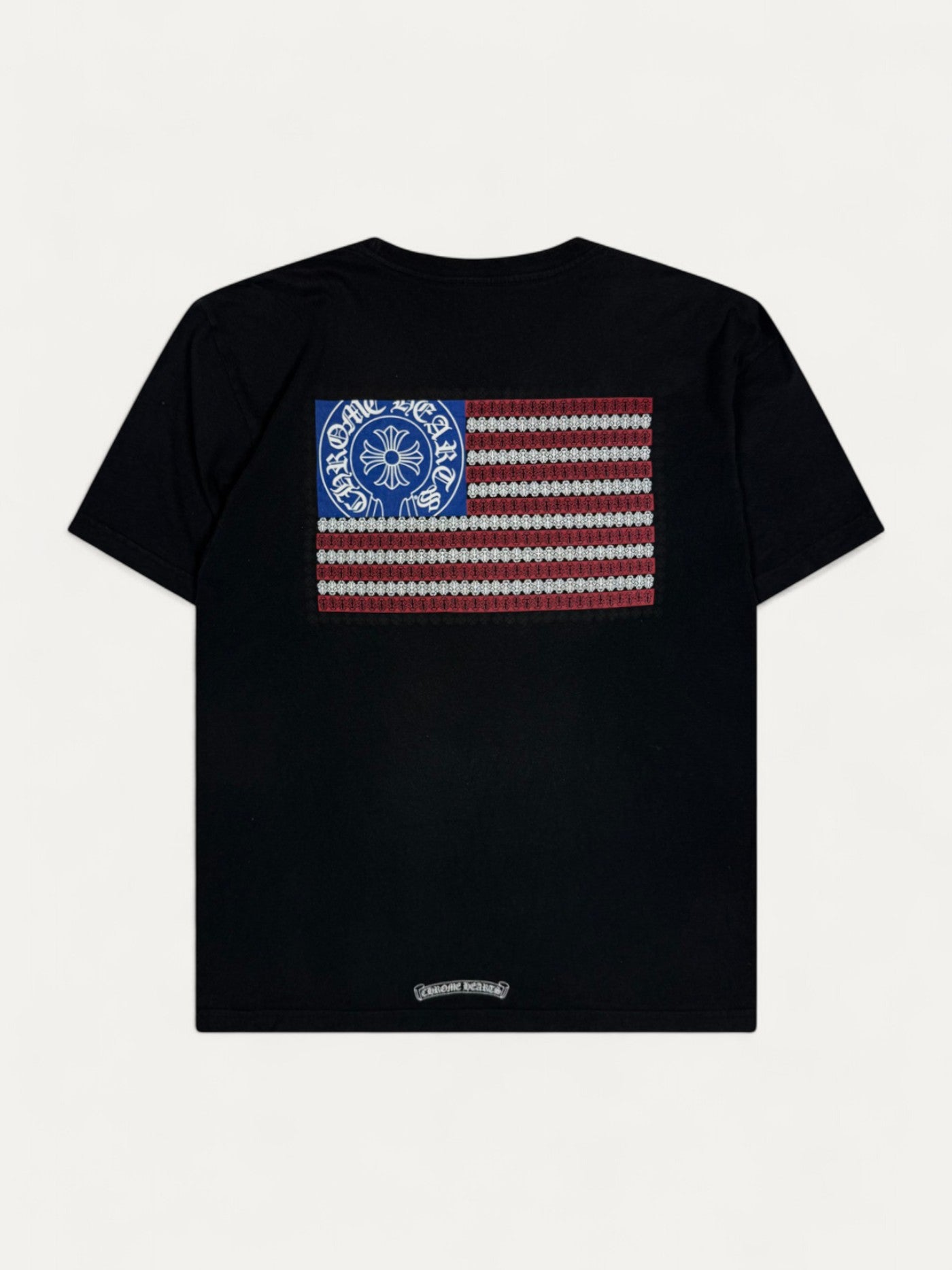 Chrome Hearts Black American Flag Dagger Tee