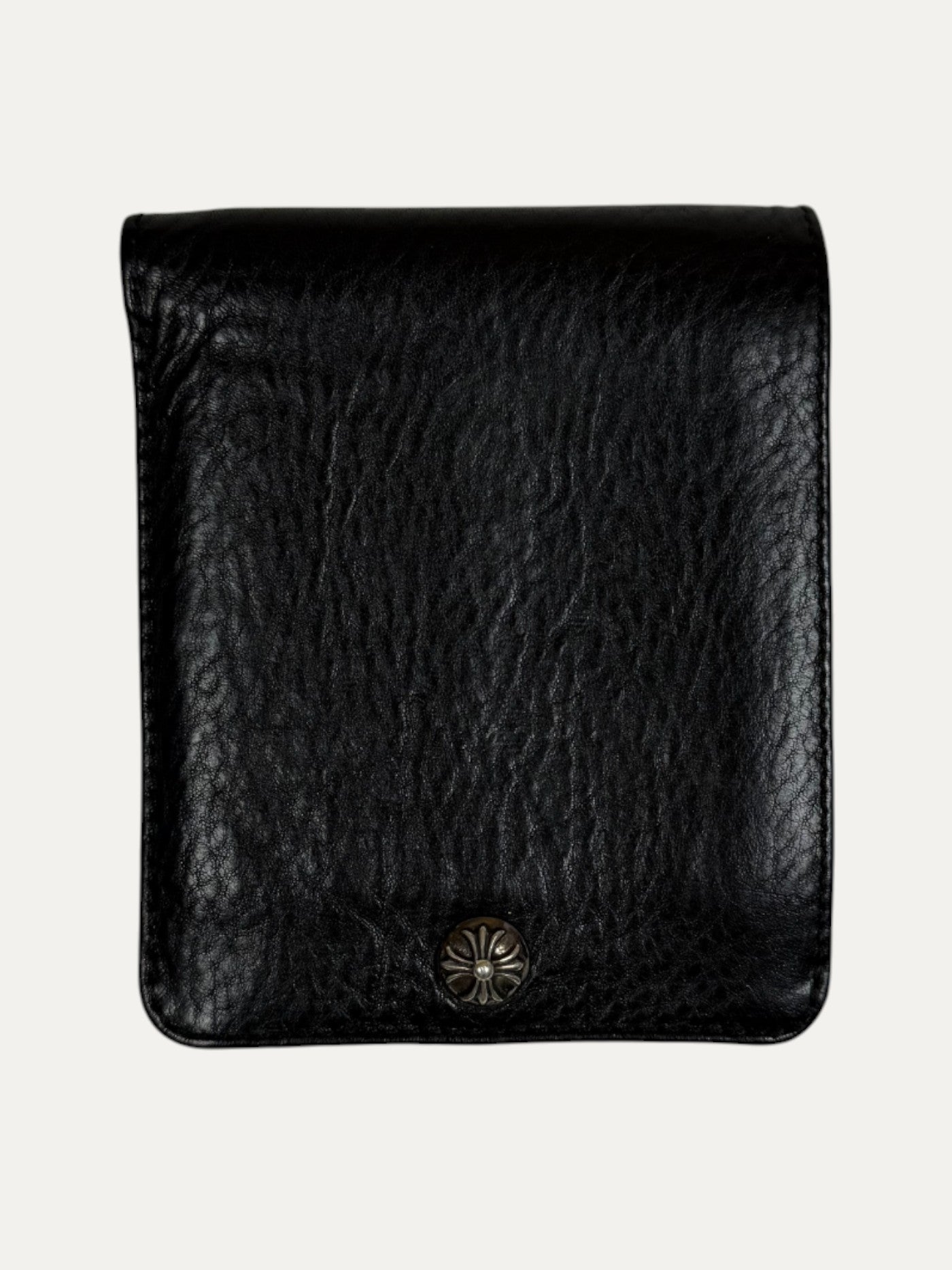 Chrome Hearts Snap Cross Ball Button Leather Wallet