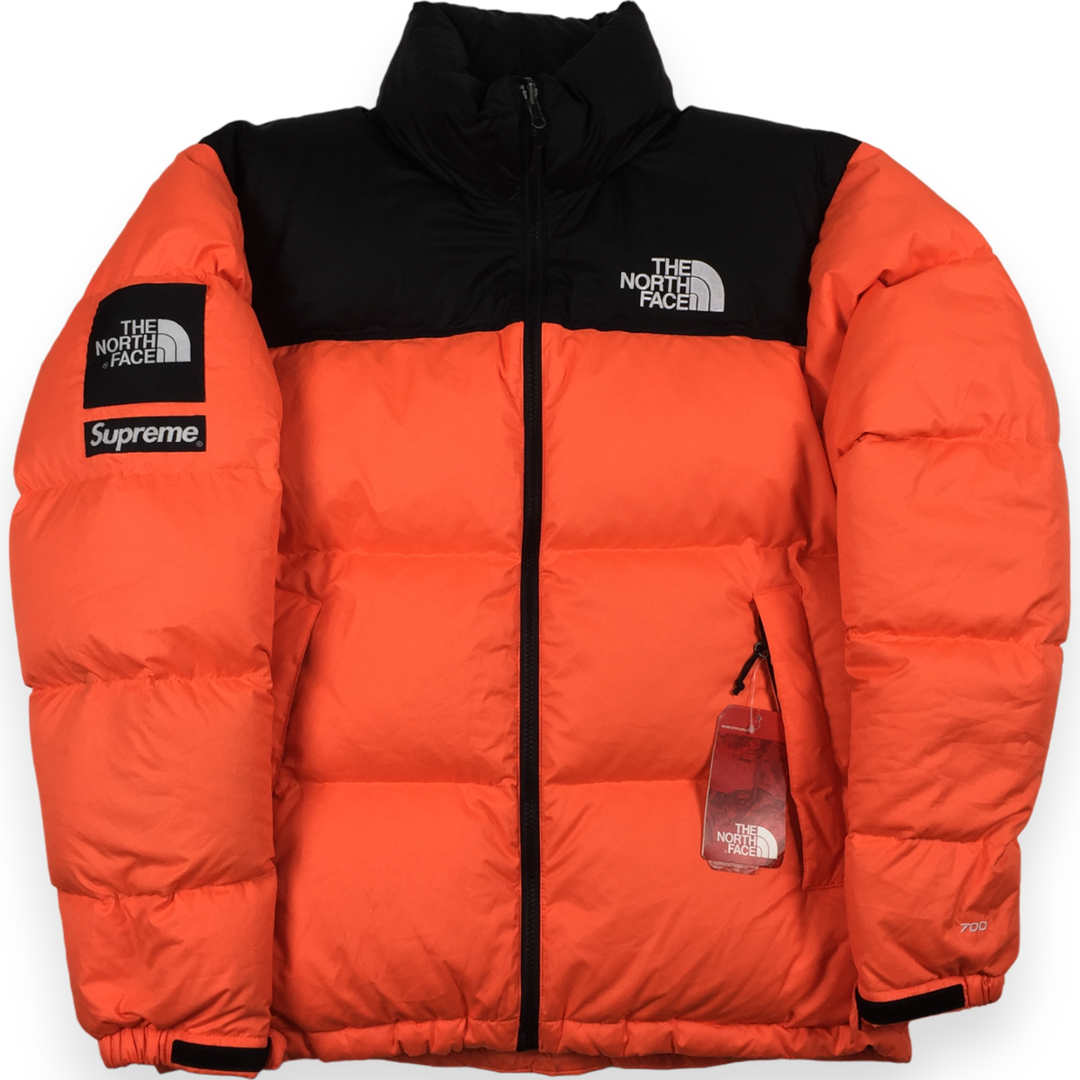 Supreme the north face nuptse cheap orange