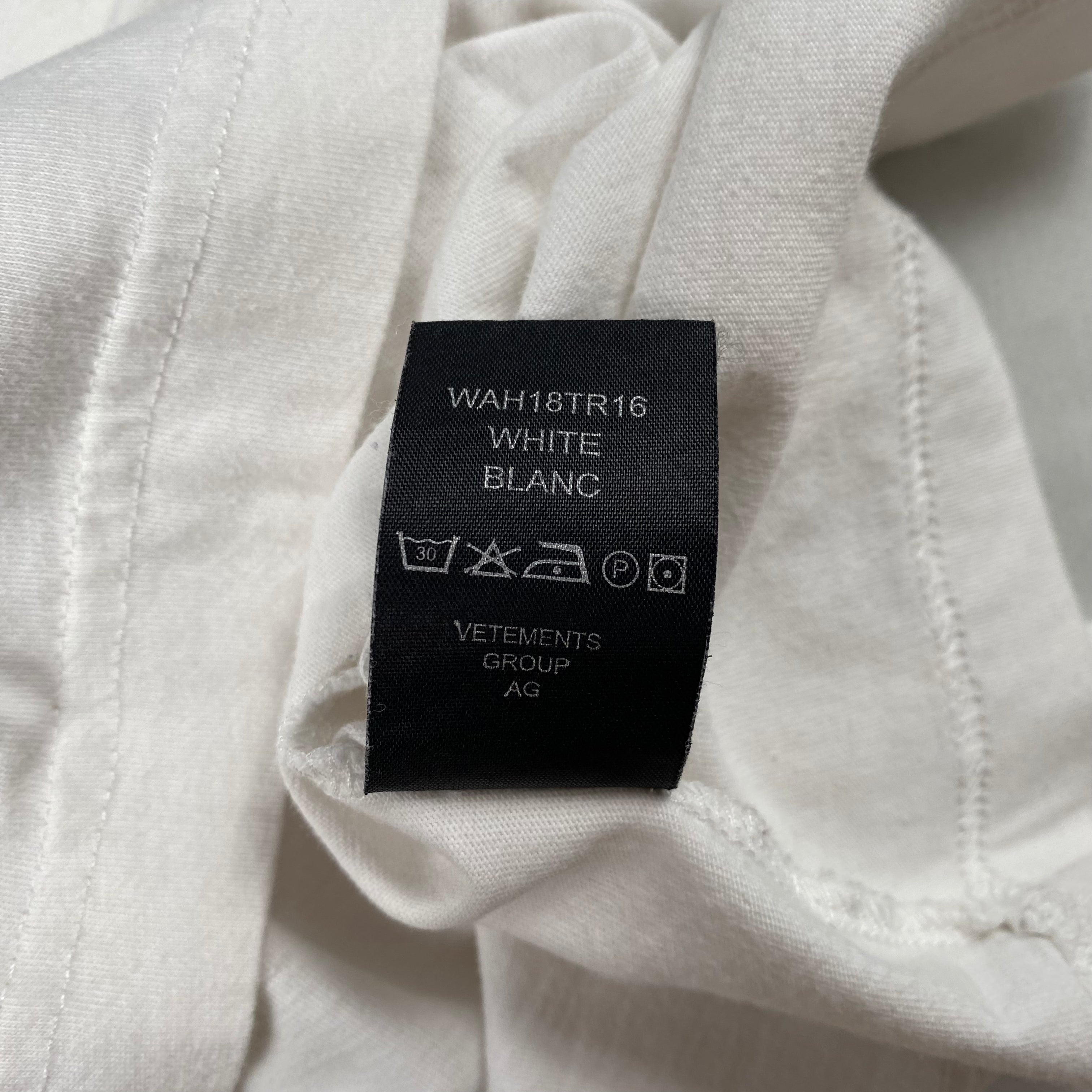 Vetements White Staff Tee