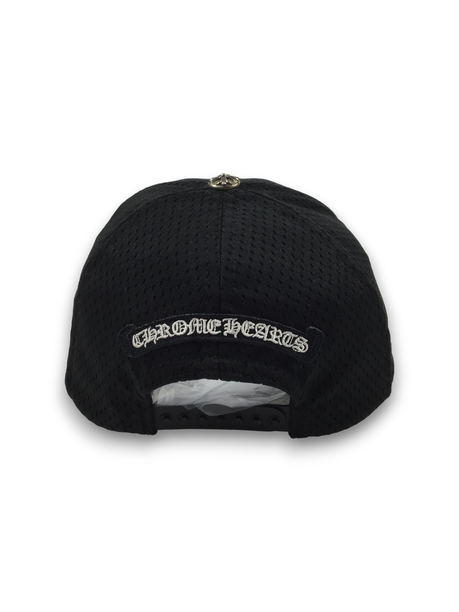 Chrome Hearts Black Horseshoe Logo Mesh Cap