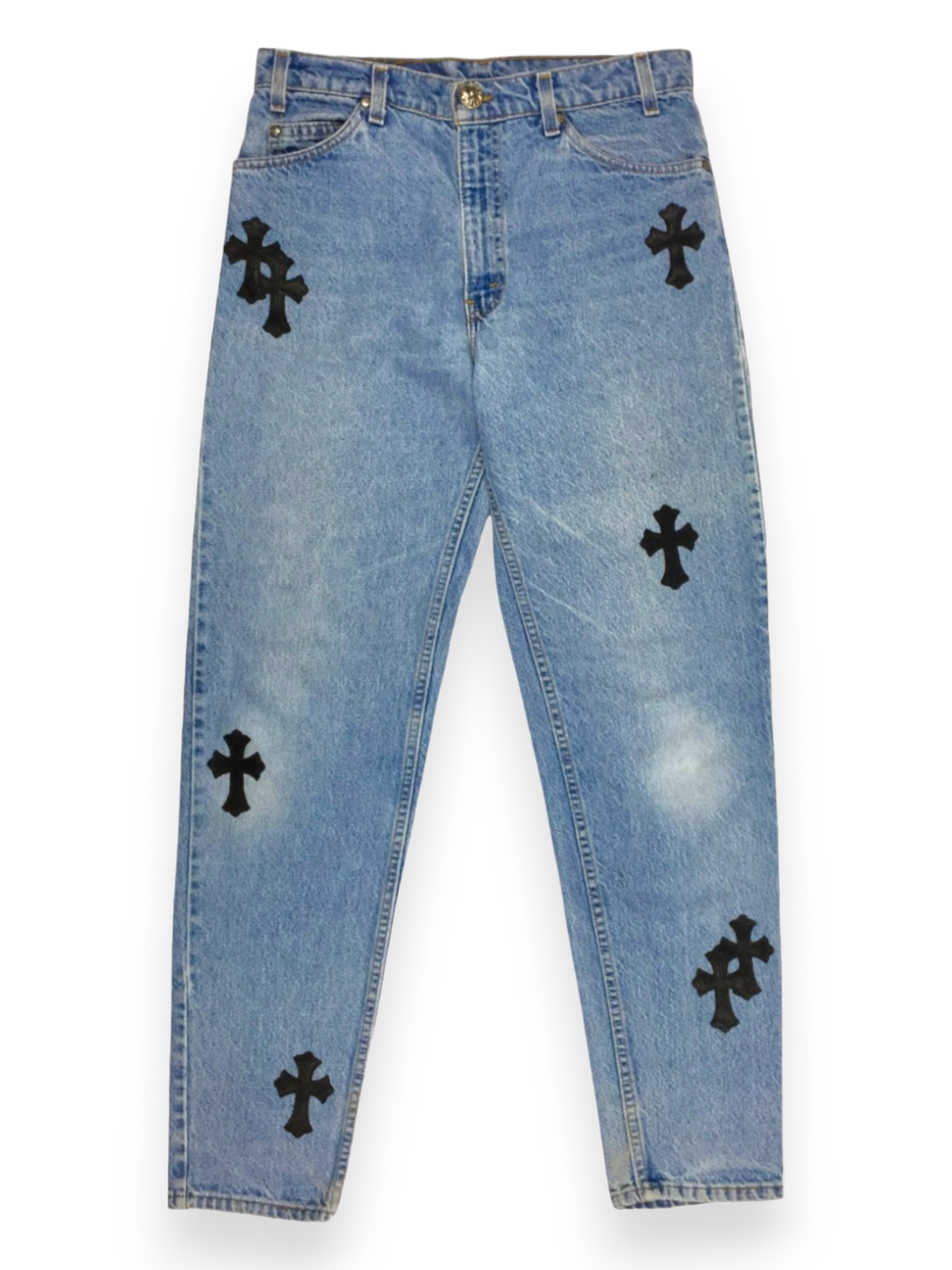 スポーツミックス【BALENCIAGA】traces cross patch jeans - デニム