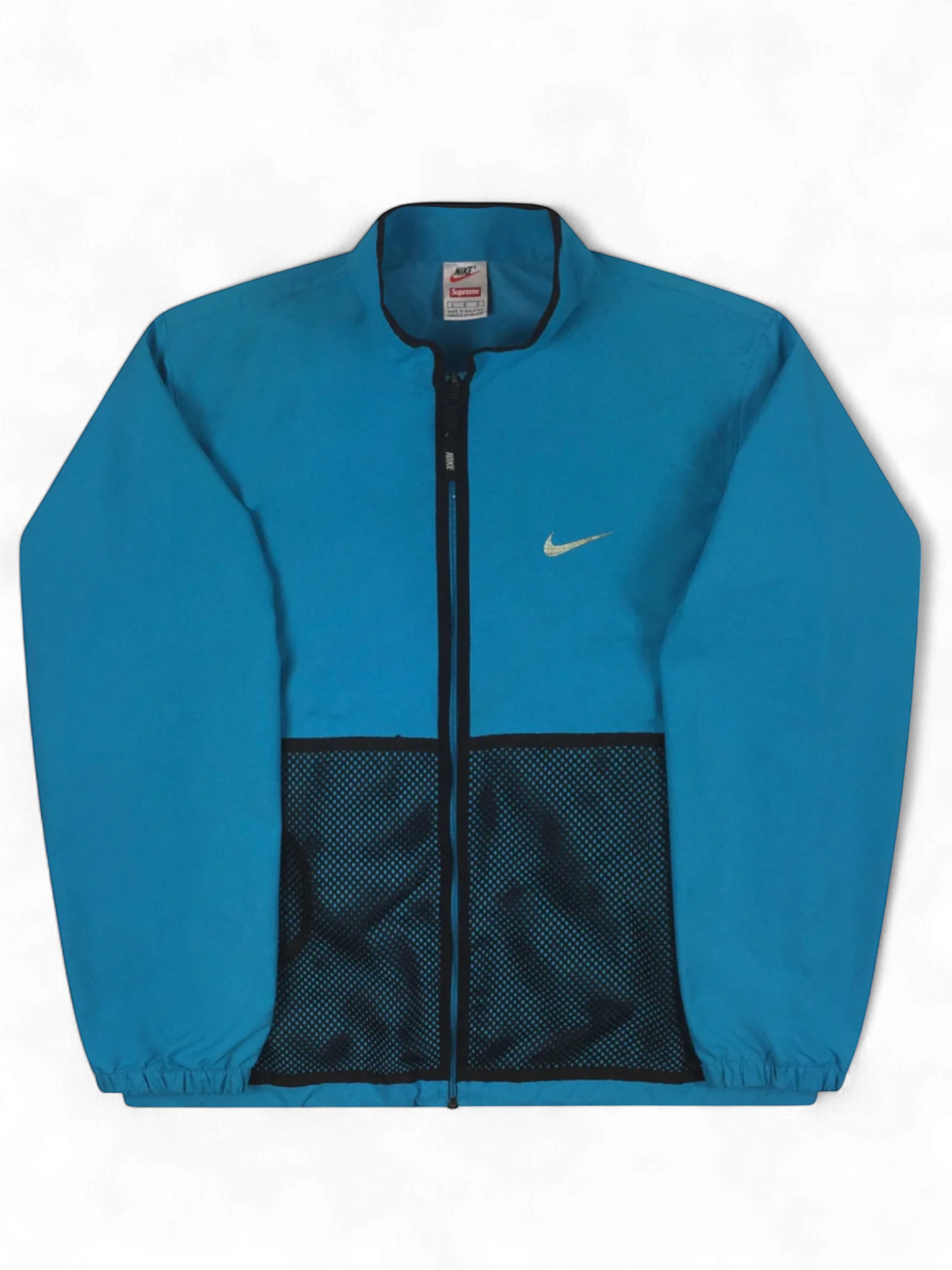 2017 Supreme x NIKE Blue 3M Trail Running Jacket