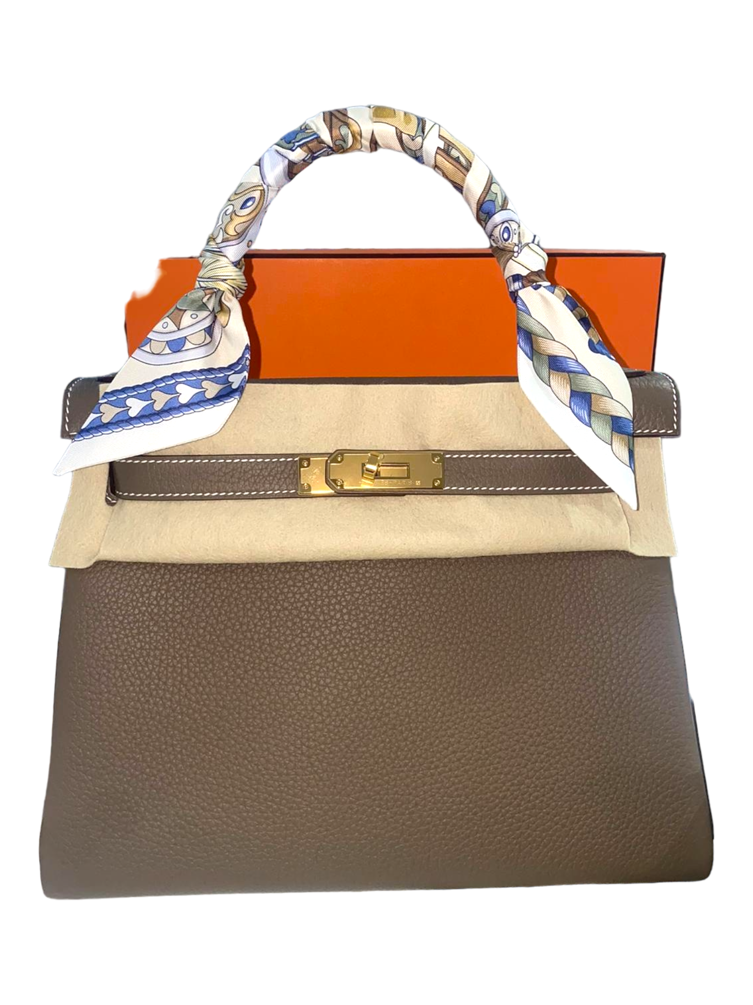 Hermes Kelly II Retourne 28 Veau Taurillon Clemence Leather