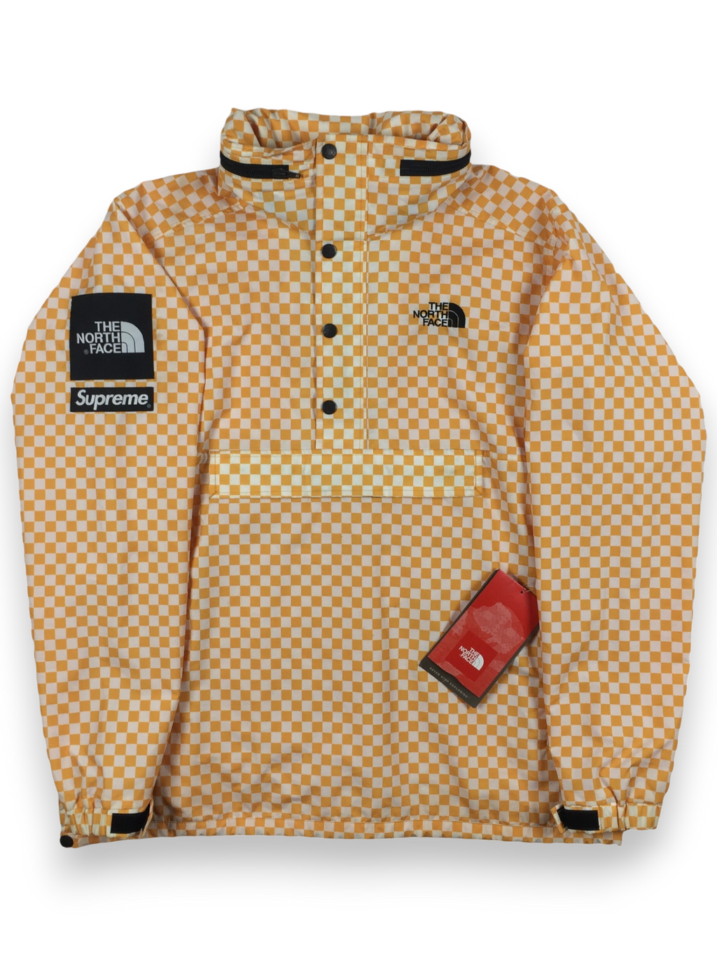 Supreme north face checkered jacket deals