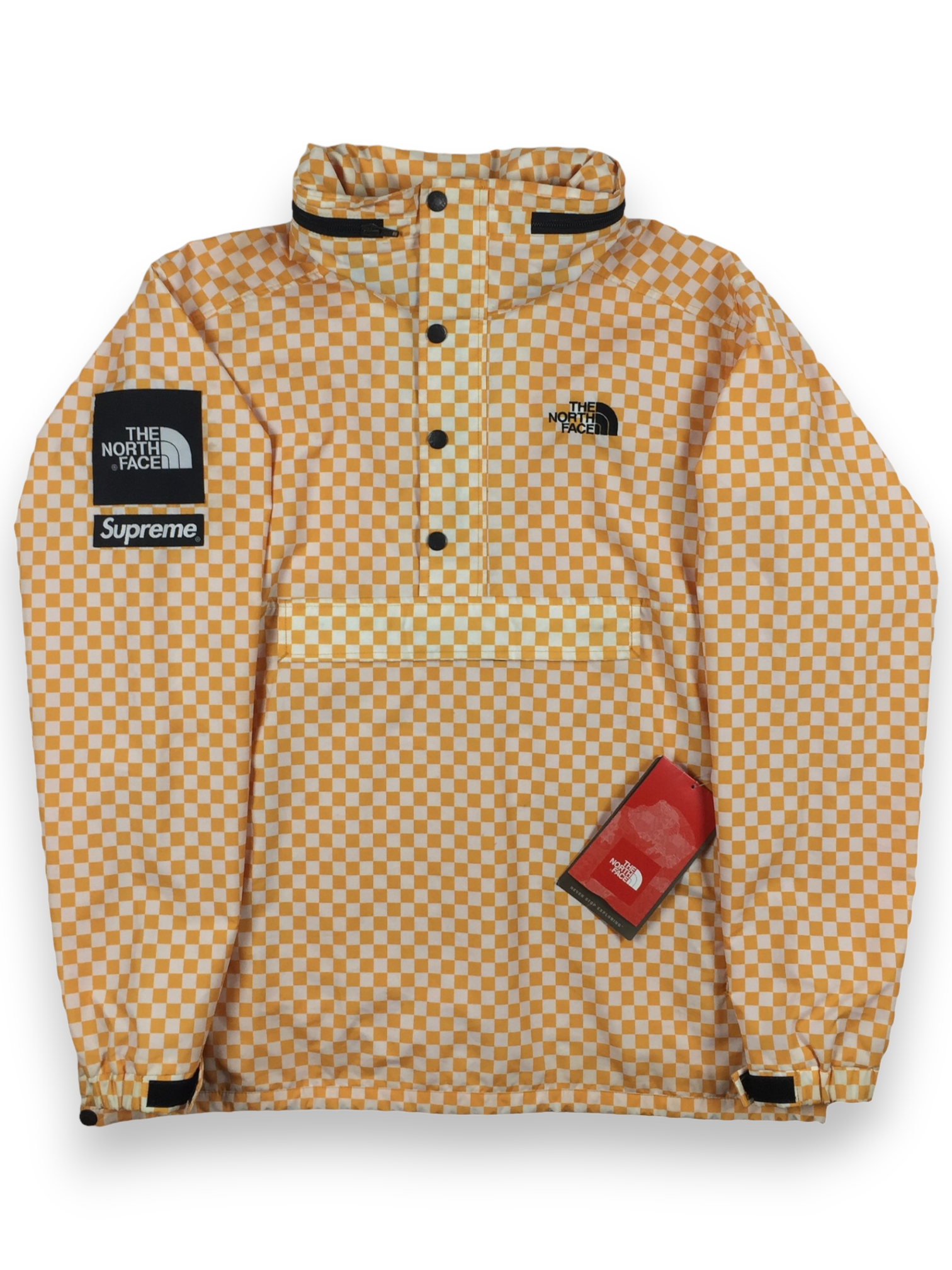 2011 Supreme x The North Face Checkered Yellow Pullover