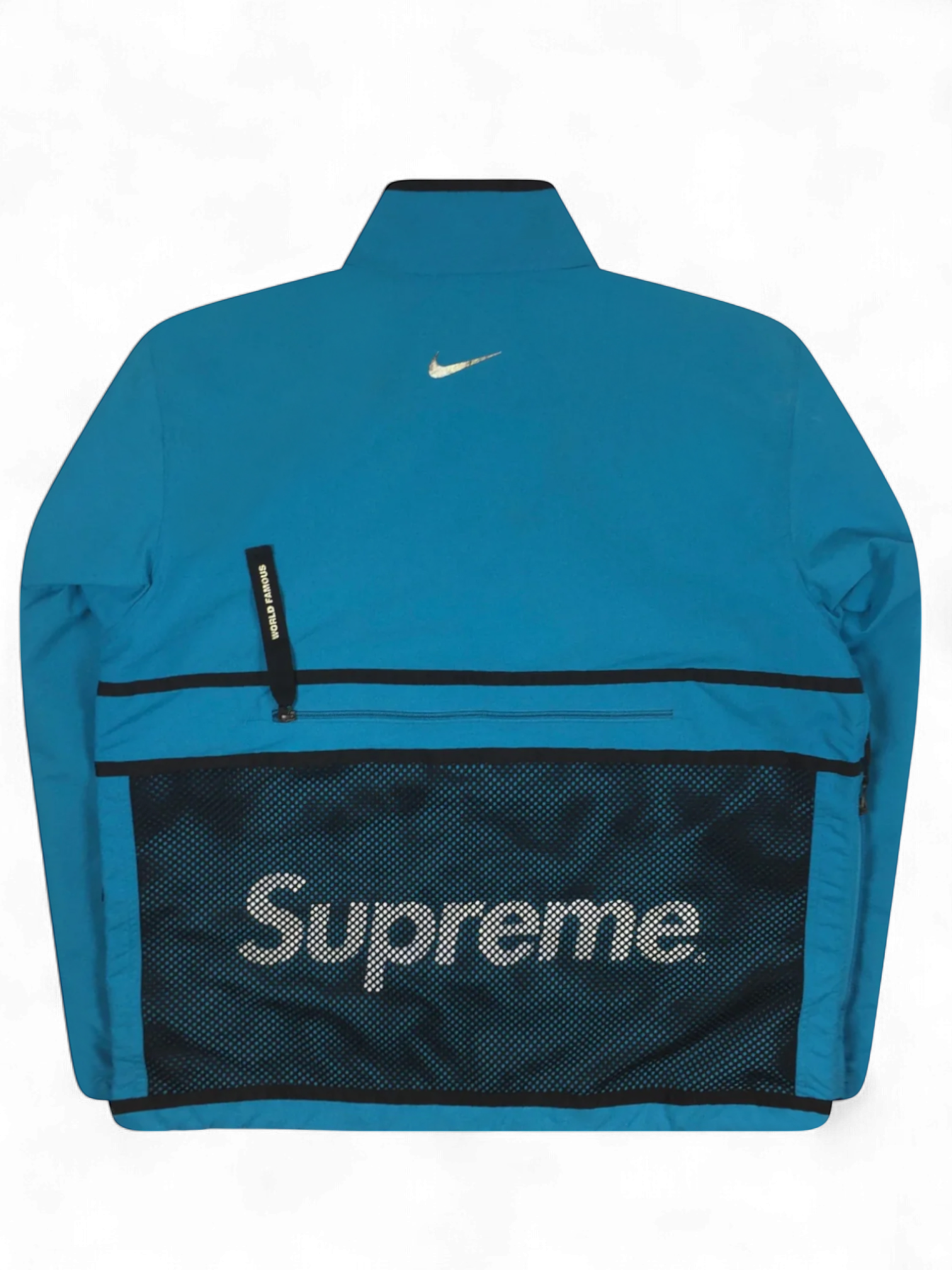 2017 Supreme x NIKE Blue 3M Trail Running Jacket