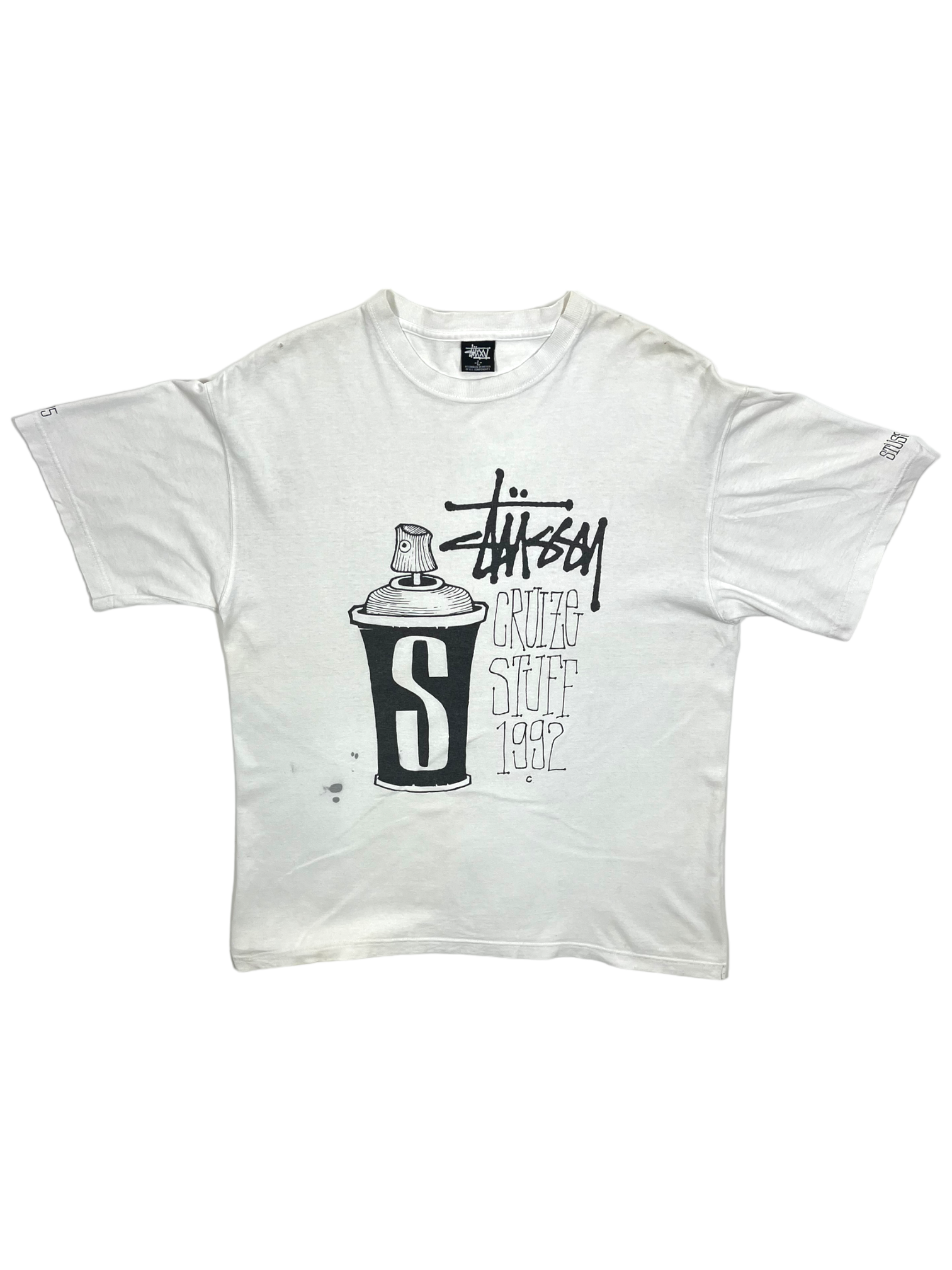 Stüssy White Cruize Stuff 1992 Tee