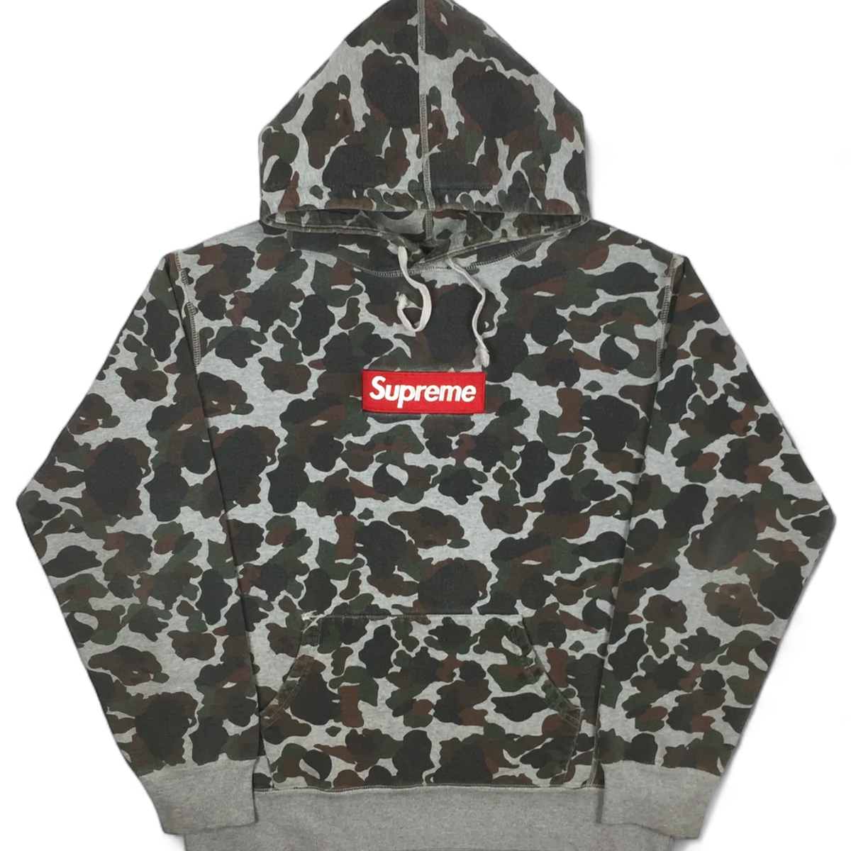 Supreme hoodie box logo camo hot sale