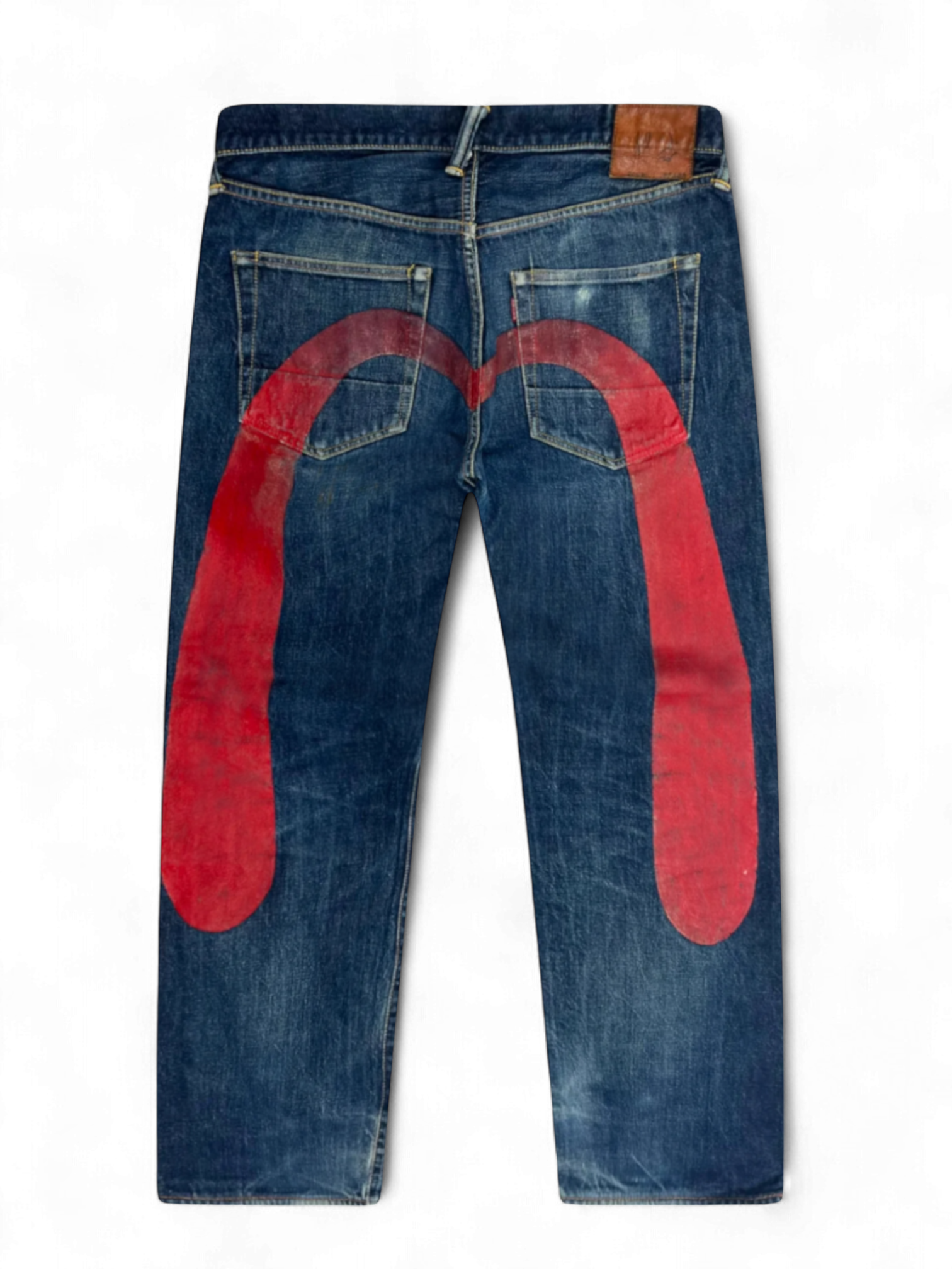 Evisu Diacock Red Logo Denim Jeans