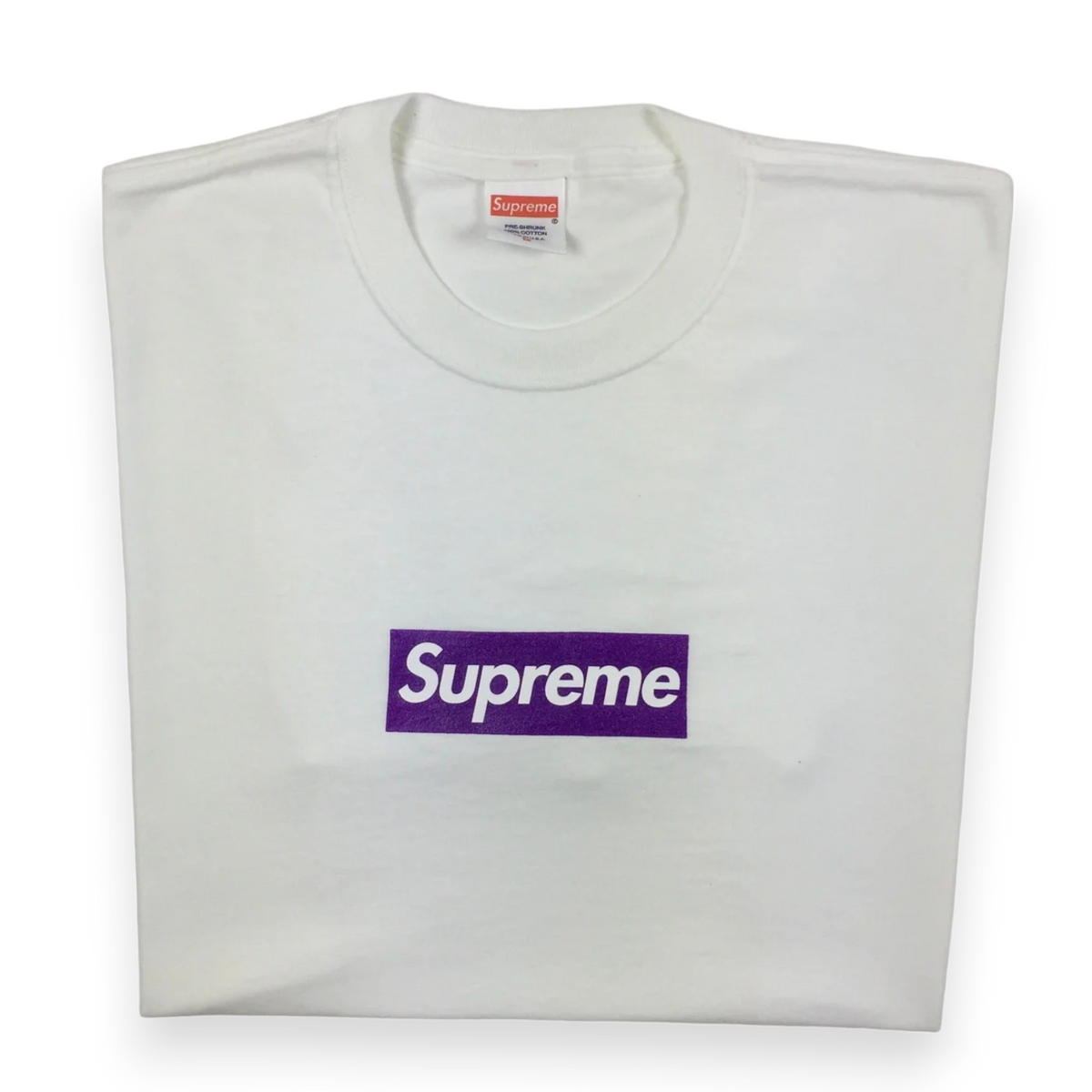 Supreme purple box logo shirt cheap