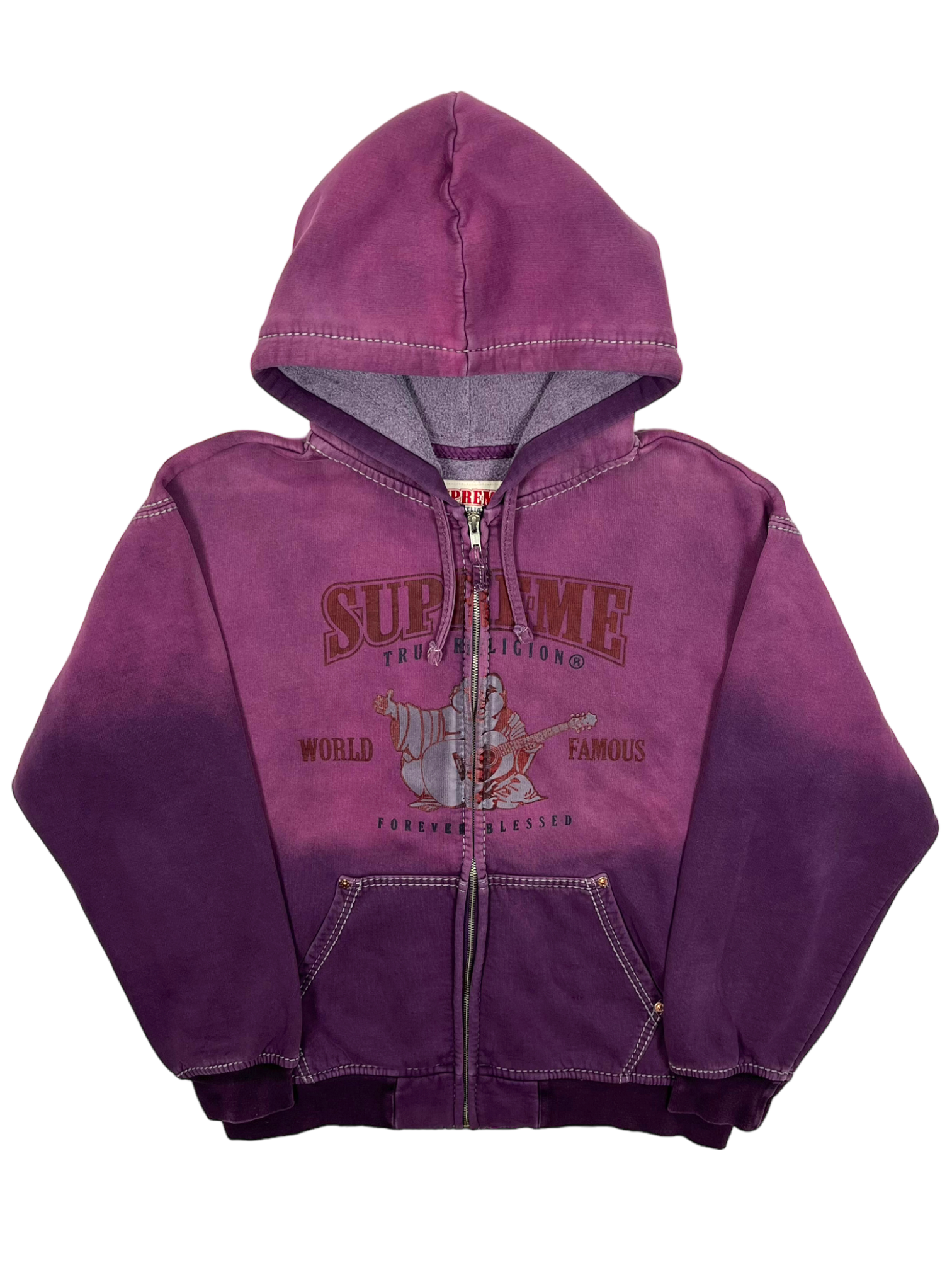 2021 Supreme x True Religion Purple Hoodie