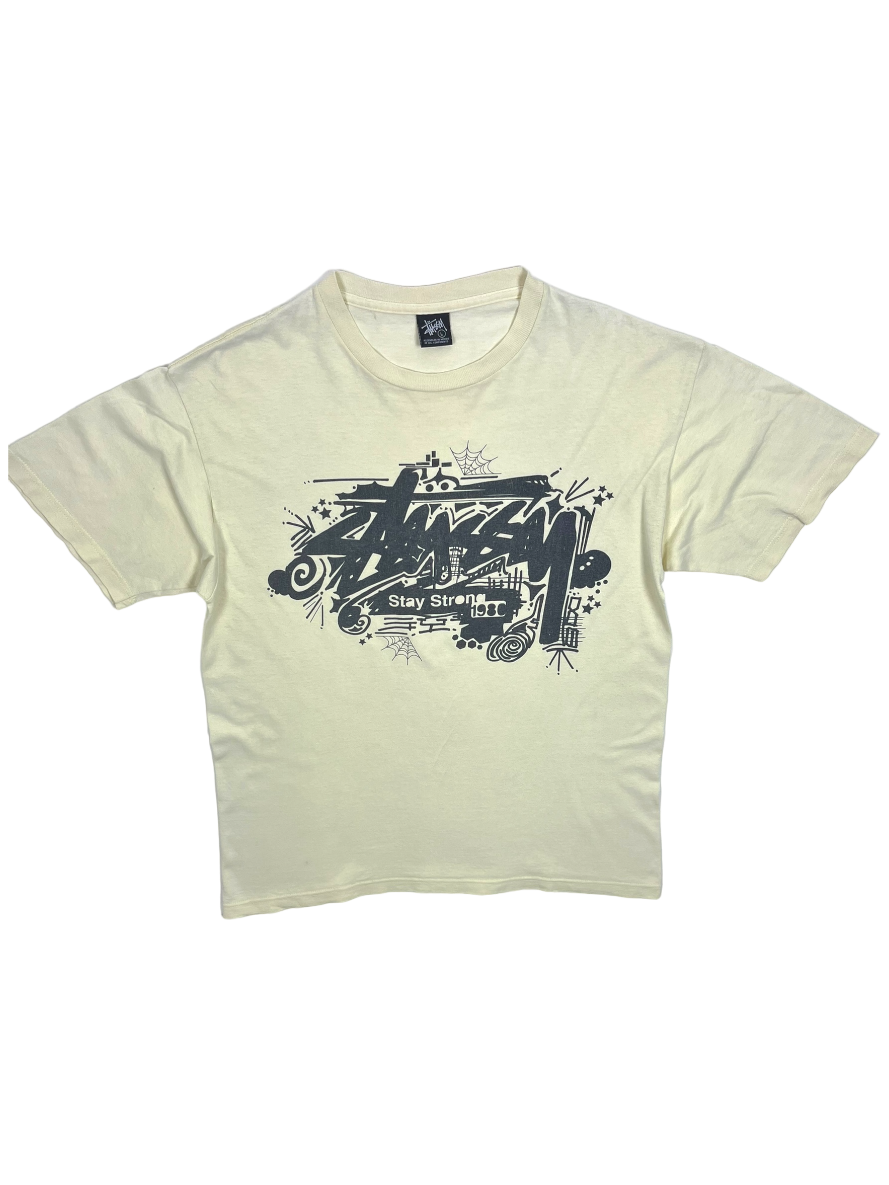 Stüssy Vintage Cream Stay Strong Tee