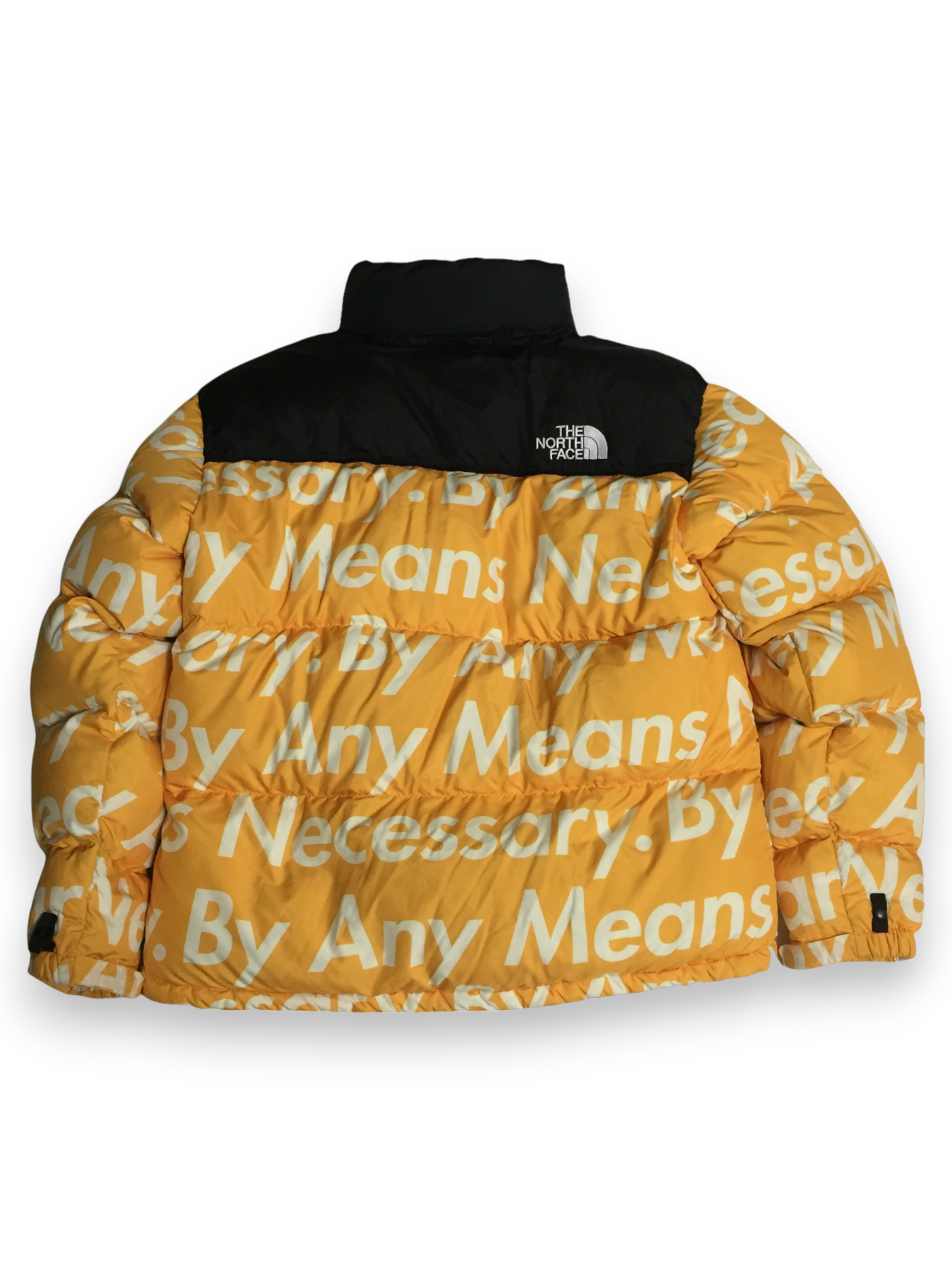 2015 Supreme x The North Face By Any Means Necessary Yellow Nuptse