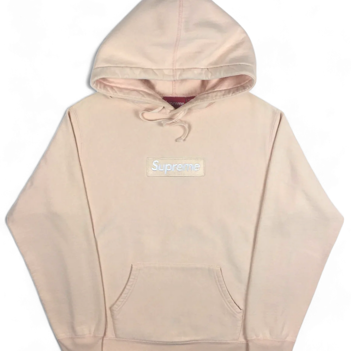 2016 Supreme Peach Box Logo Hoodie