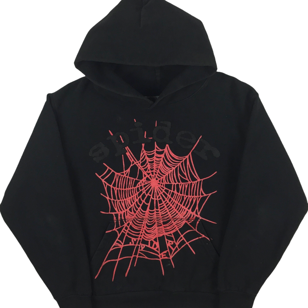 Spider Worldwide Black Red Web Hoodie