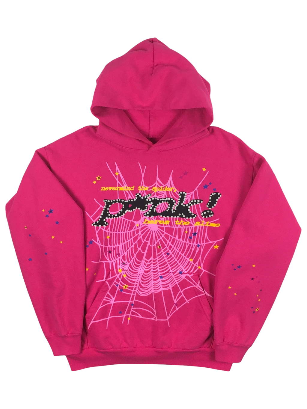 トップス Sp5der Spider worldwide hoodie- I Heart Spider Worldwide Punk Pink Hoodie