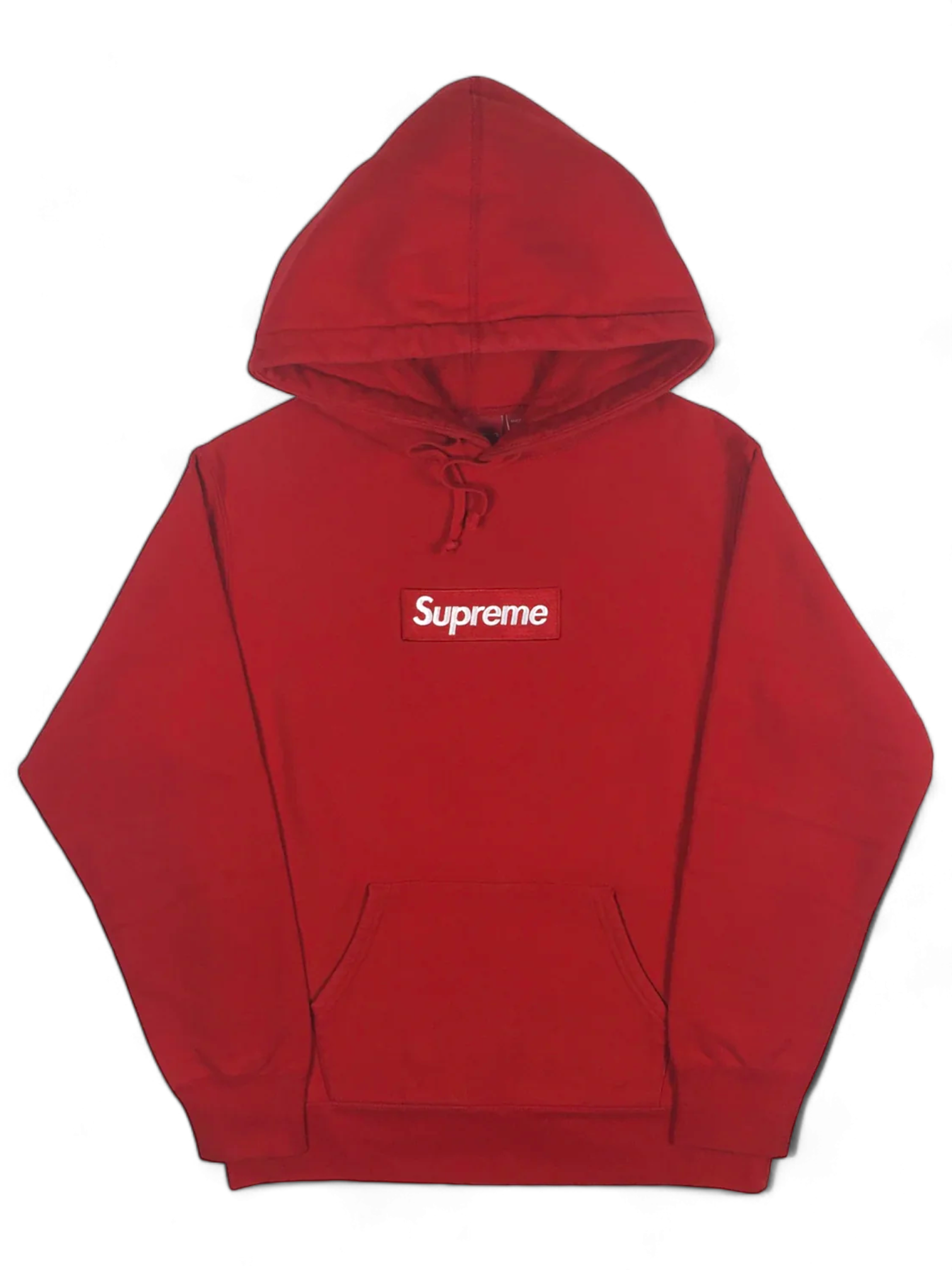 2016 Supreme Red Box Logo Hoodie