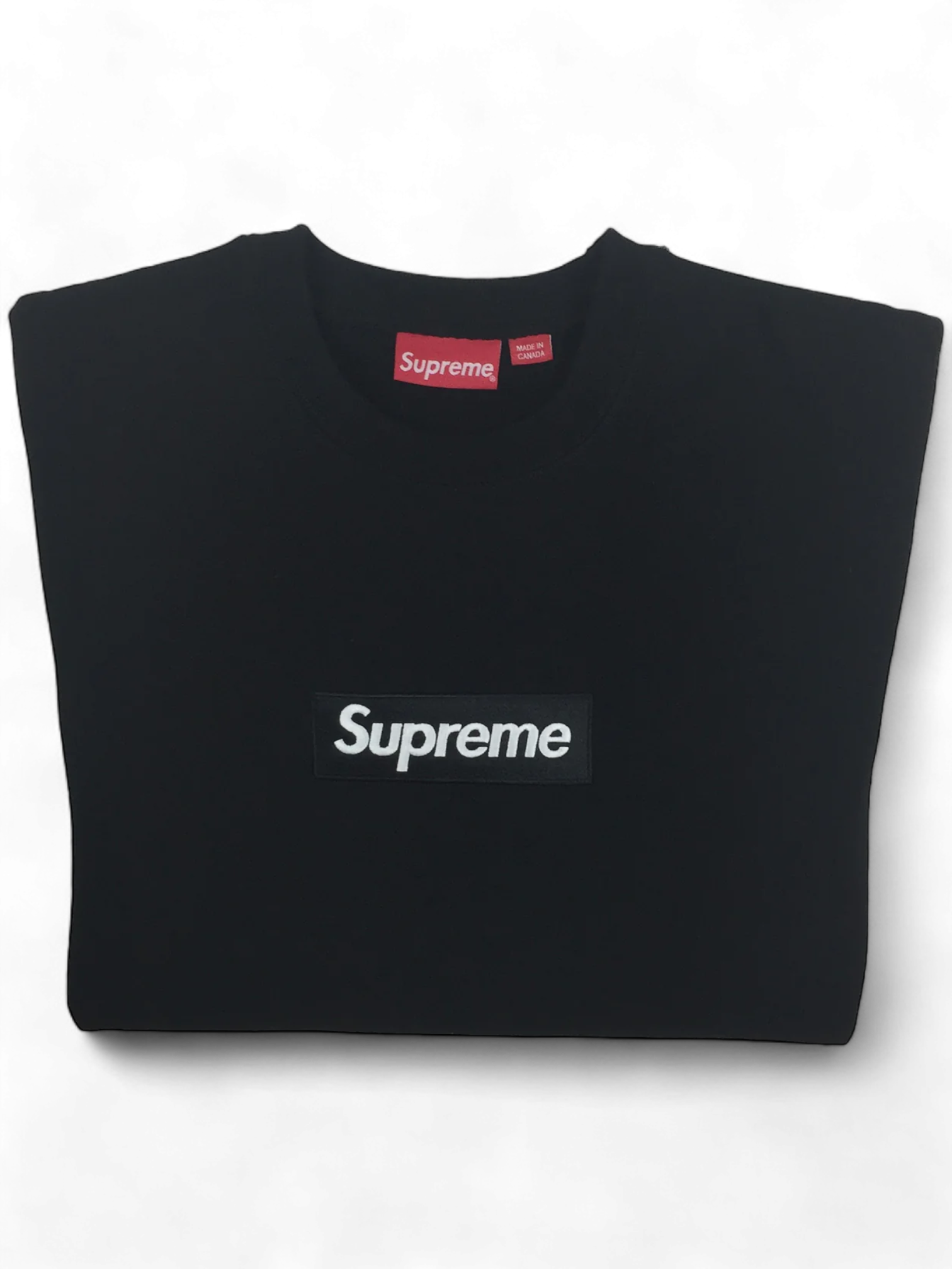 2018 Supreme Black Box Logo Crewneck