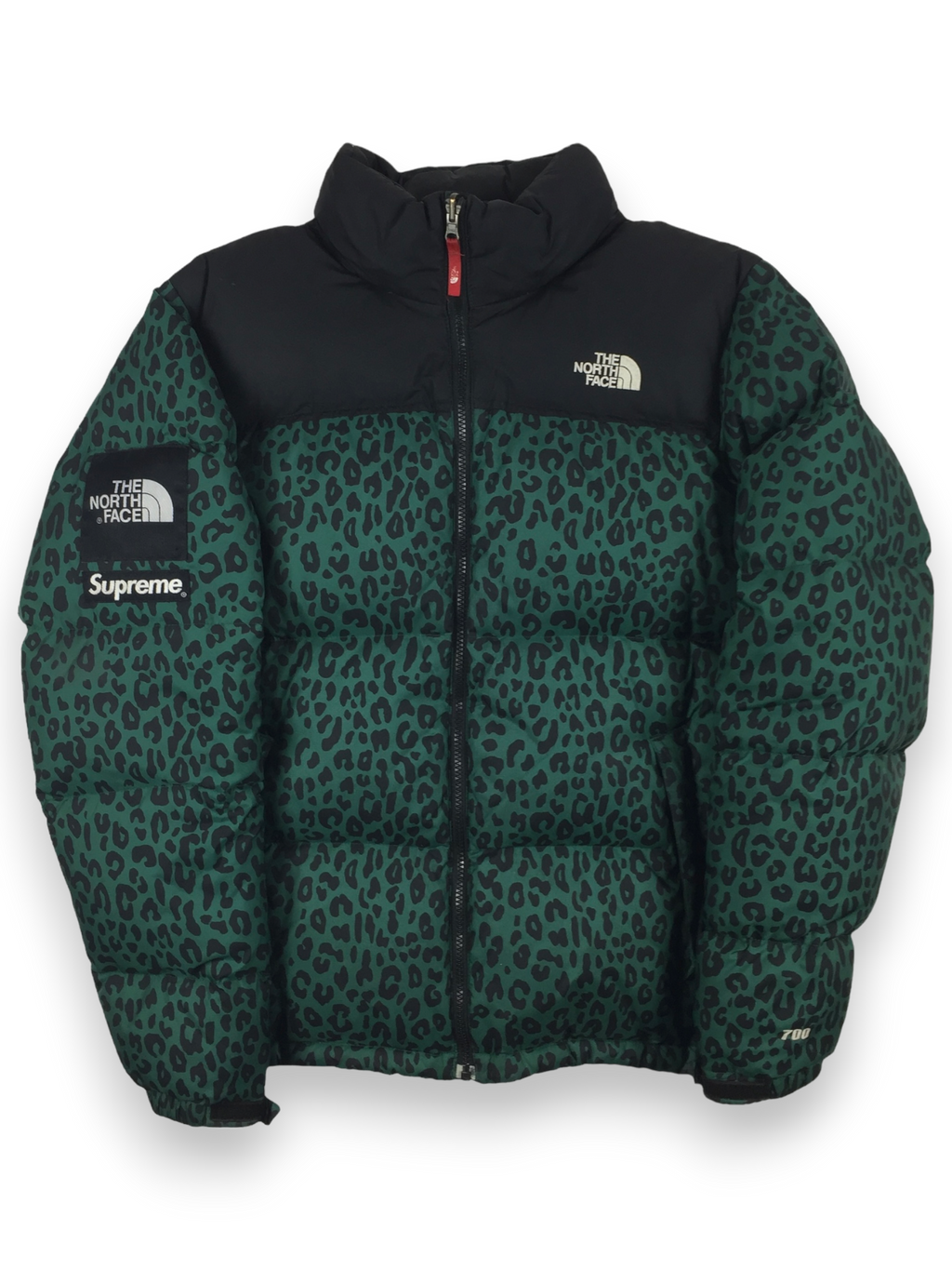 North face top x supreme leopard