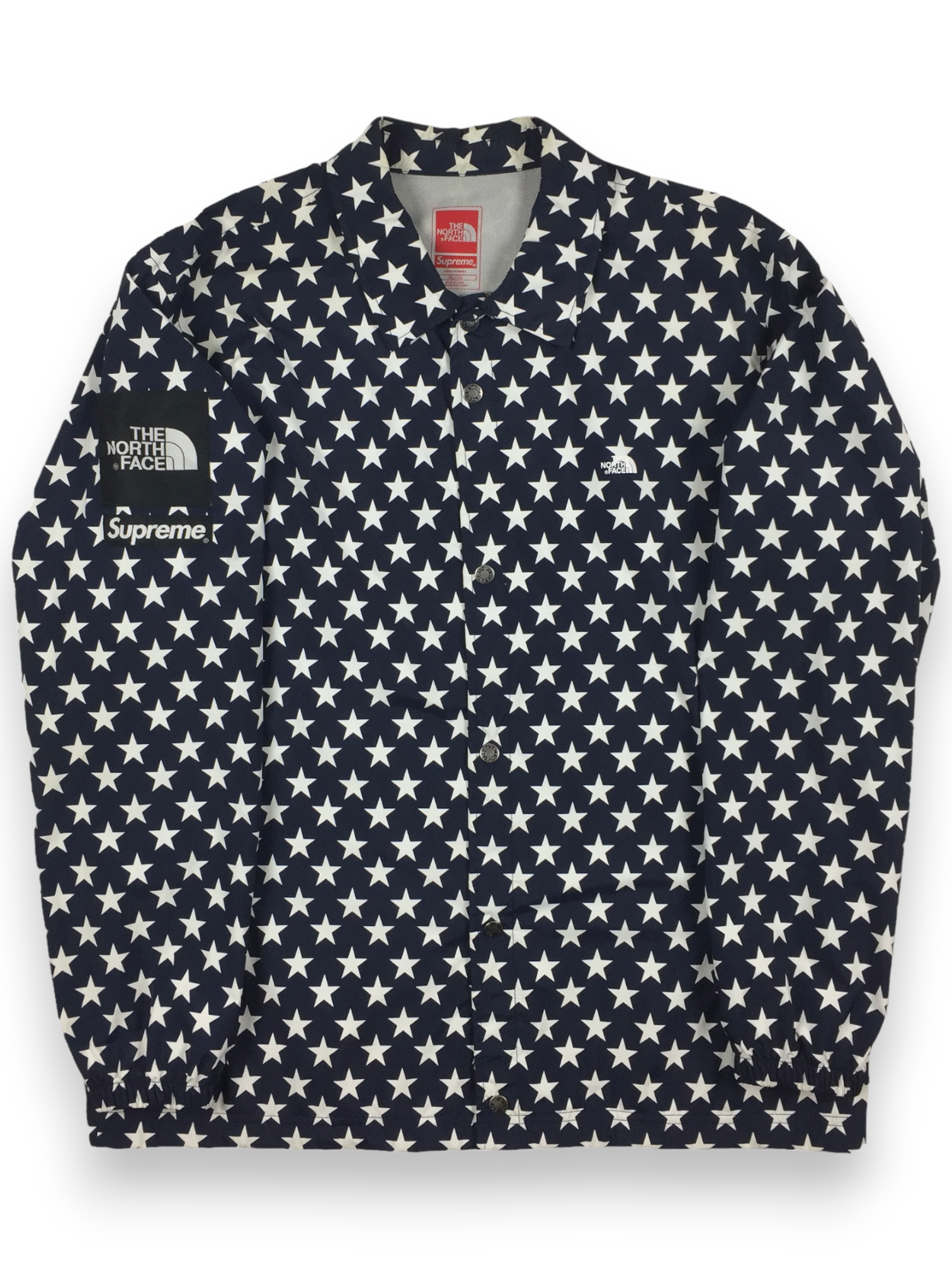 2015 Supreme x The North Face Packable Navy Stars Coach