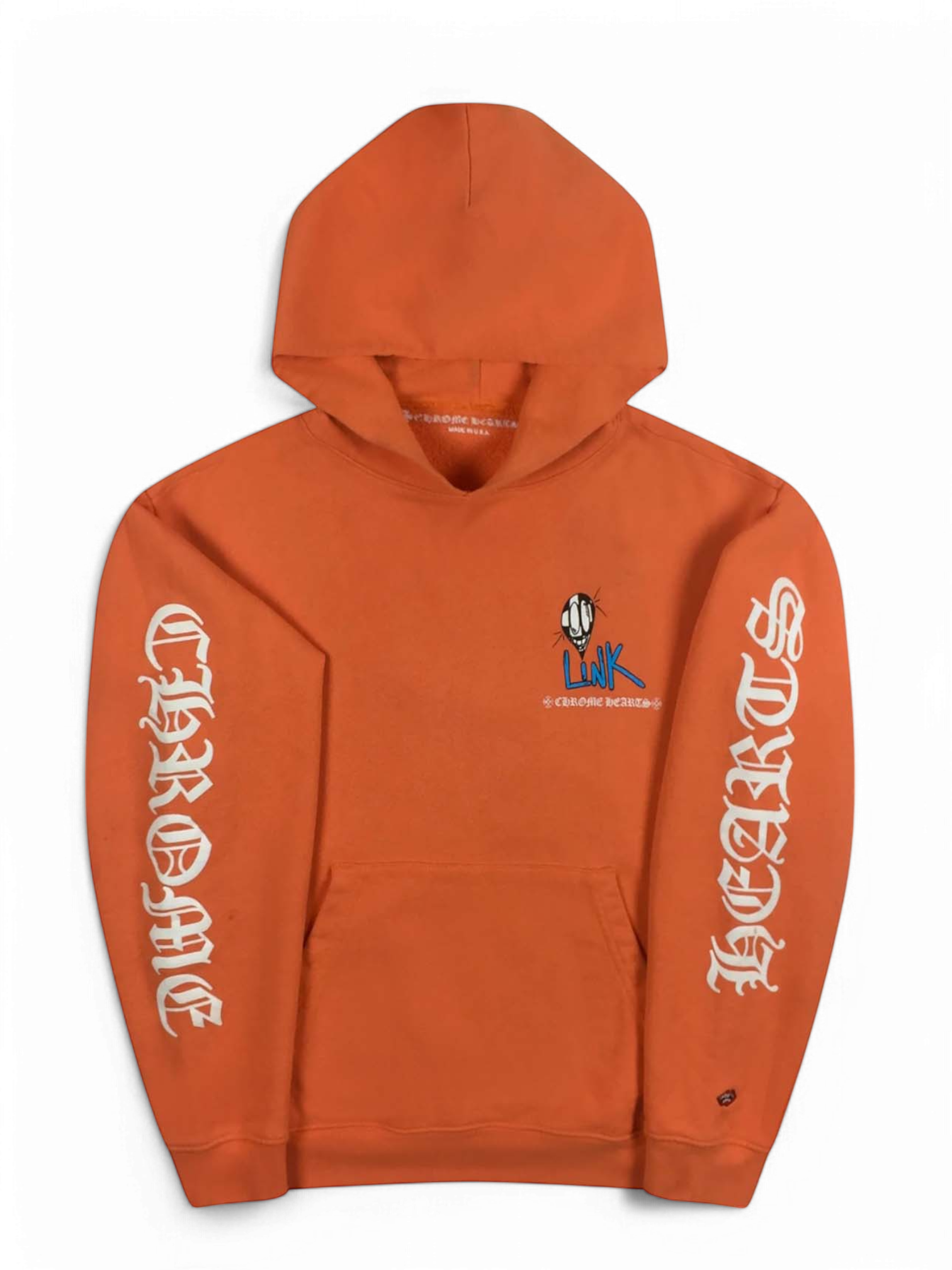 Chrome Hearts Matty Boy Orange Link & Build Hoodie