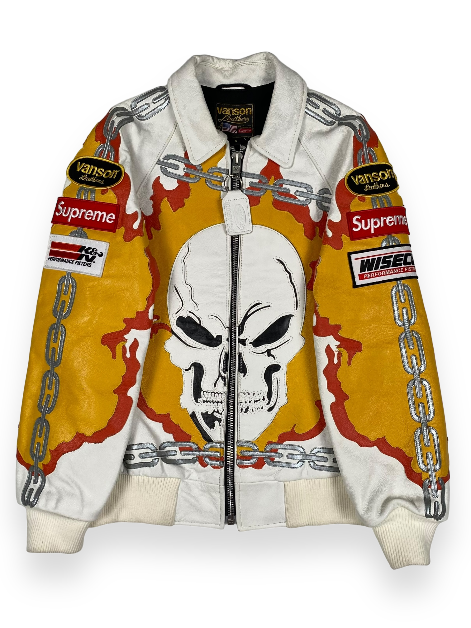 2019 Supreme Vanson Leather Ghost Rider Jacket