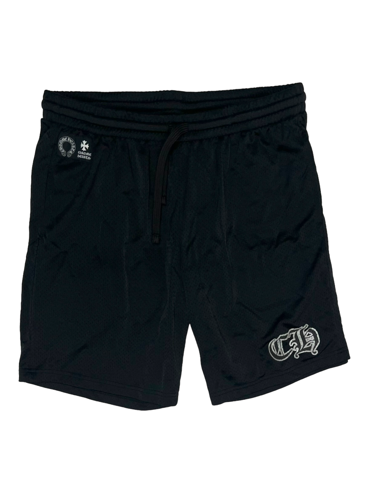 Chrome Hearts Black Mesh Warm Up Shorts