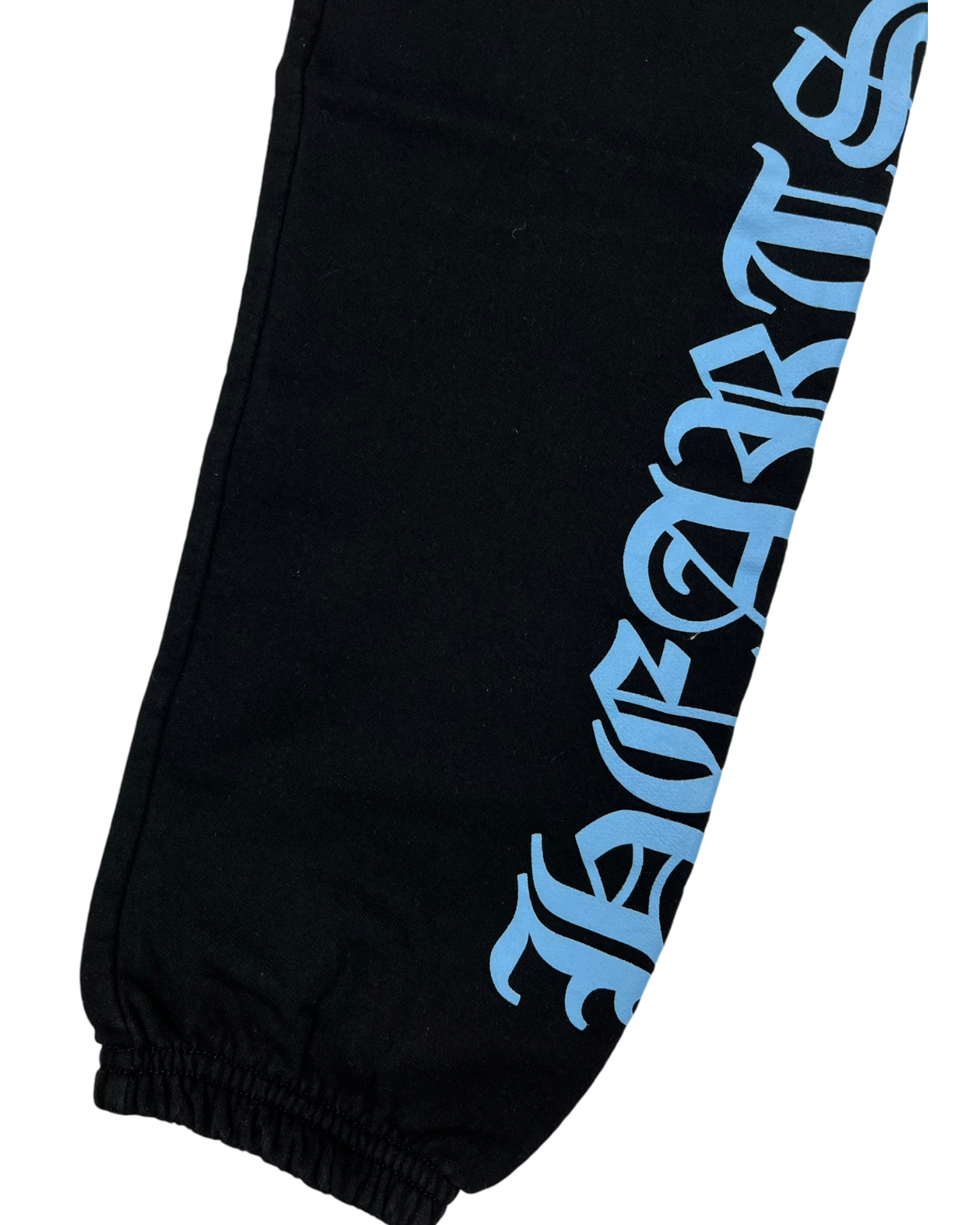 Chrome Hearts Black Blue Old English Sweatpants