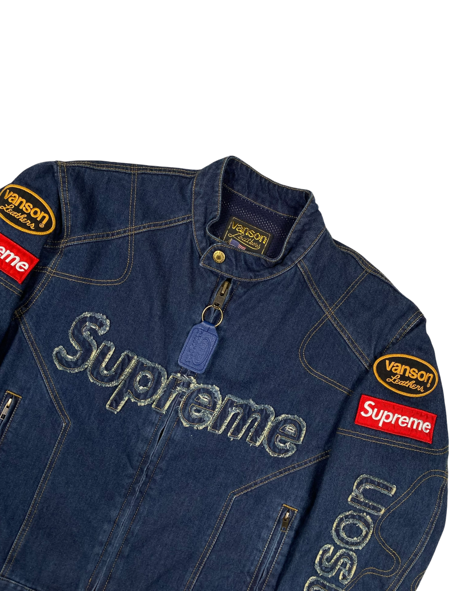 2022 Supreme x Vanson Cordura Denim Jacket