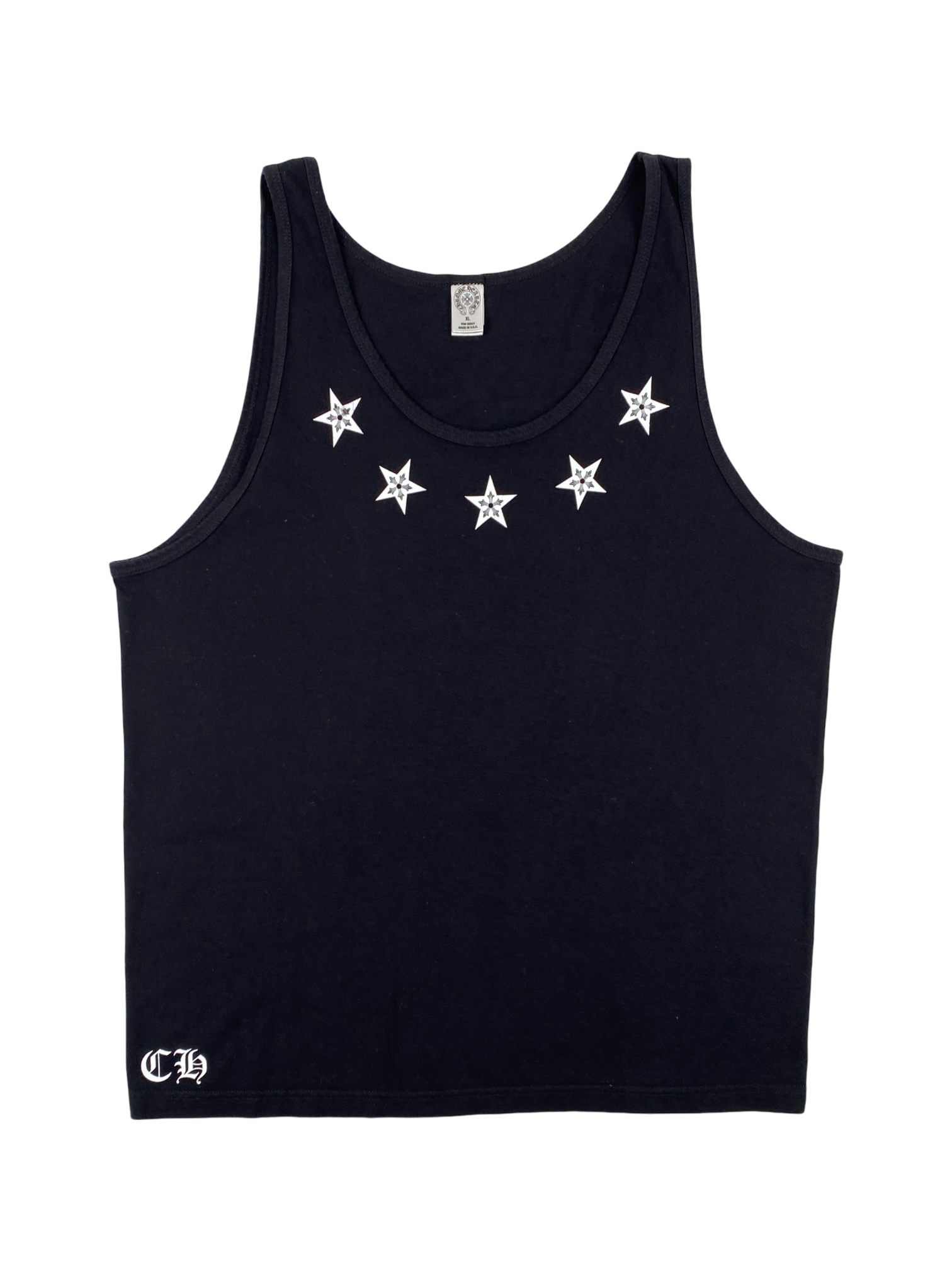 Chrome Hearts Black Stars Tank Top