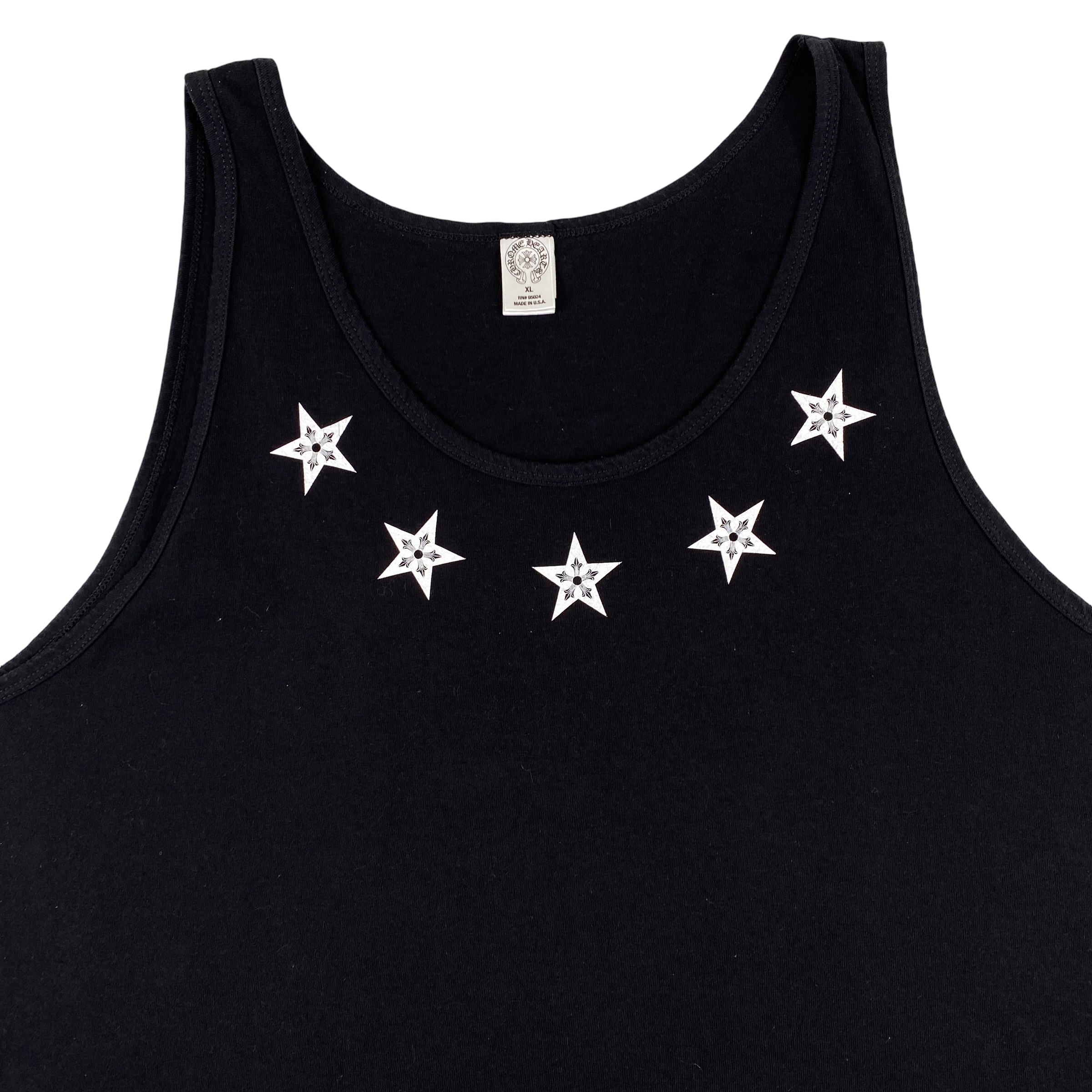 Chrome Hearts Black Stars Tank Top