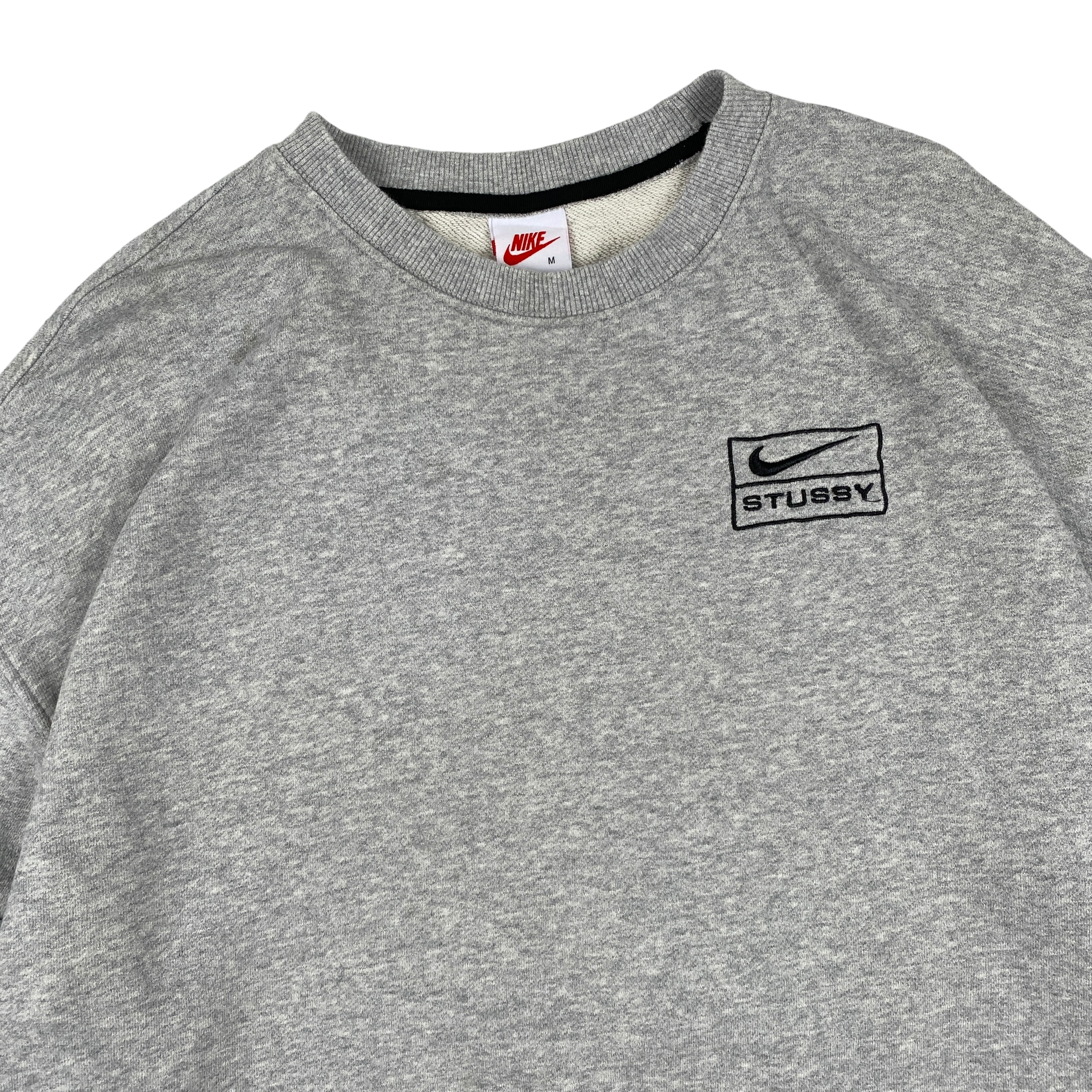 Stussy x Nike Grey Crewneck