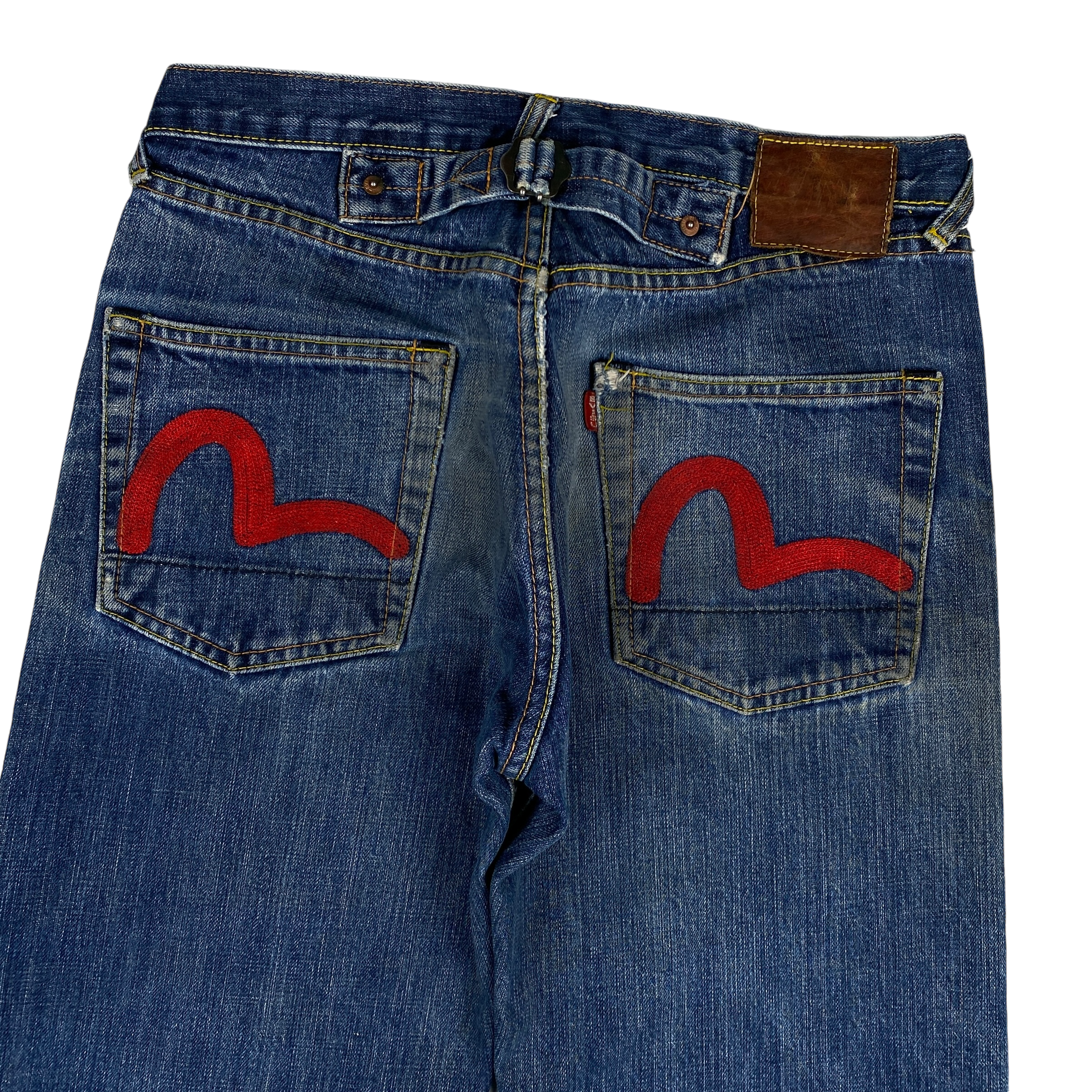 Evisu Red Seagull Blue Jeans