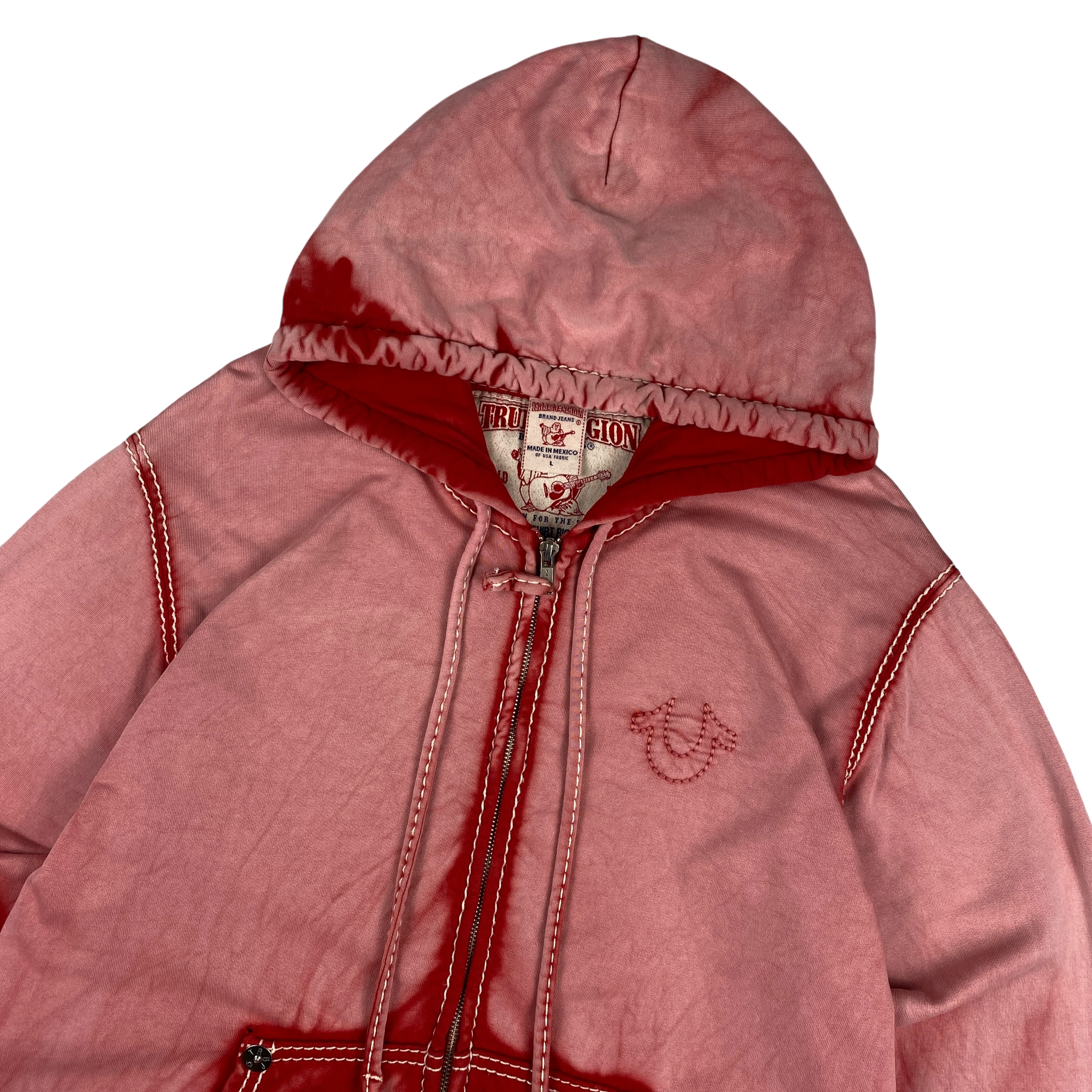 True Religion Red Tie Dye Hoodie