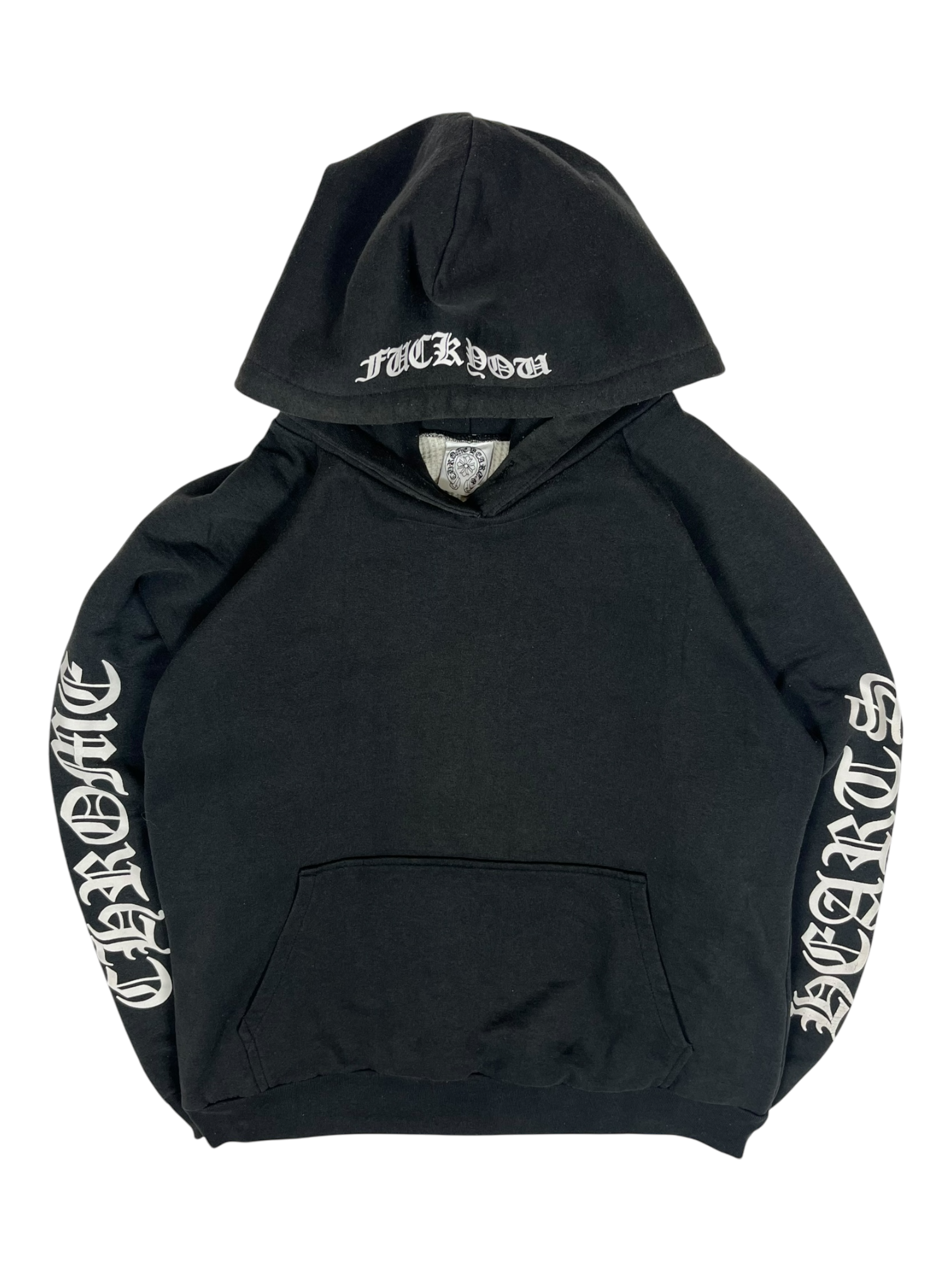 Chrome Hearts Black Grey Fuck You Thermal Hoodie