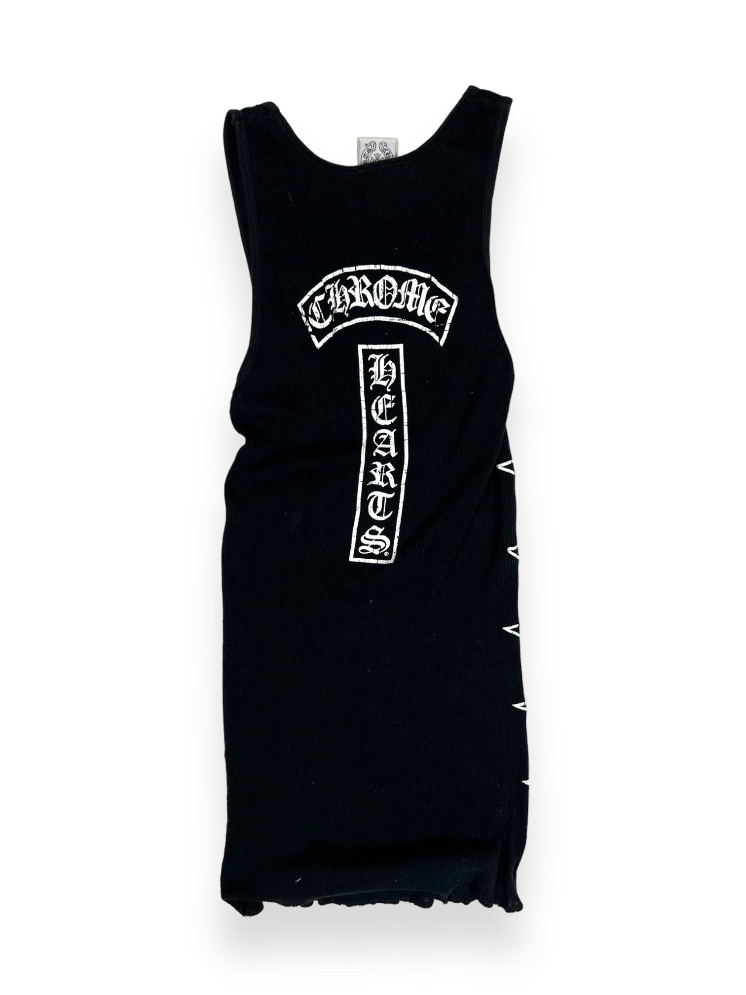 Chrome Hearts Black Stars Logo Tank Top