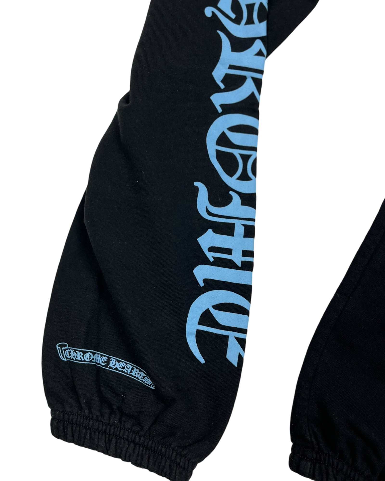 Chrome Hearts Black Blue Old English Sweatpants