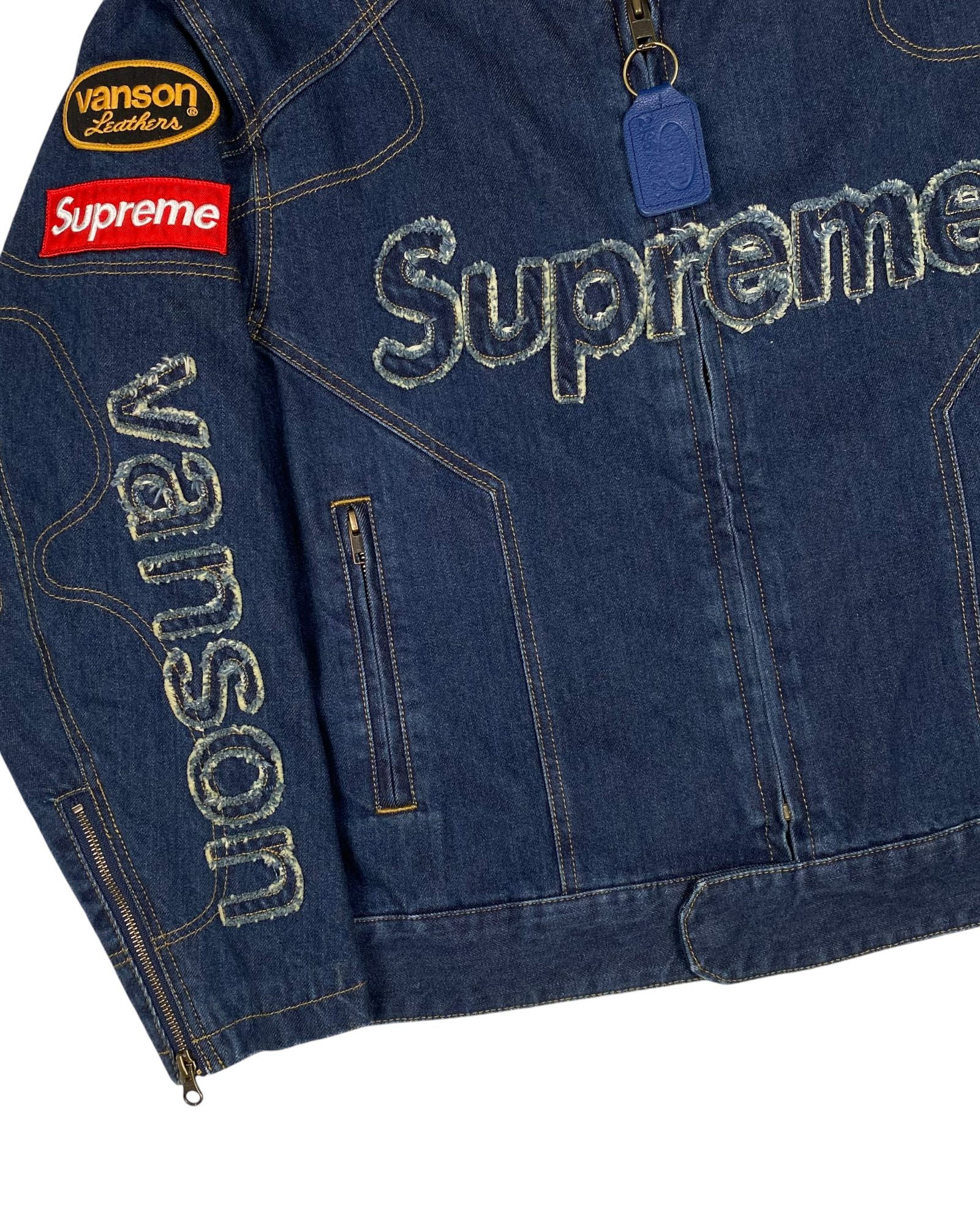 2022 Supreme x Vanson Cordura Denim Jacket