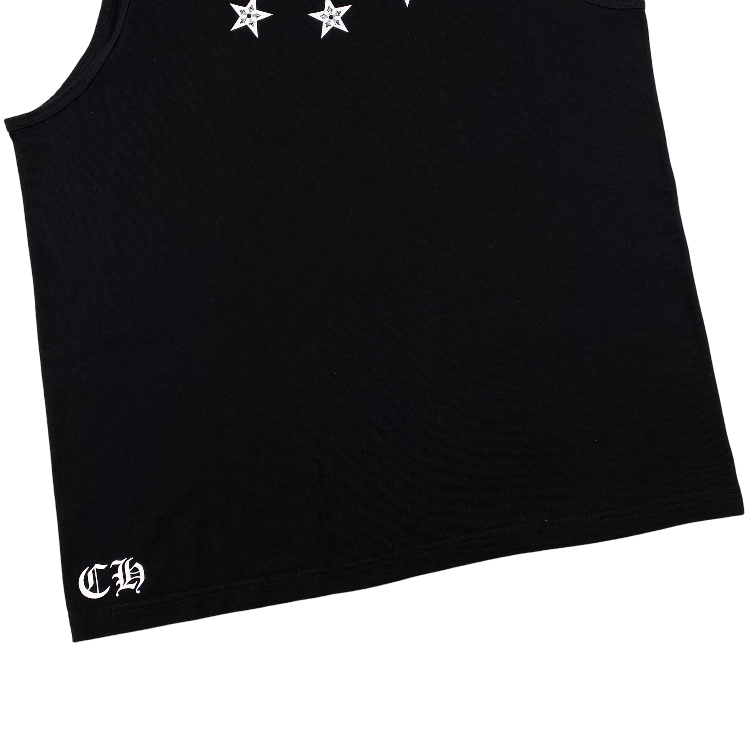 Chrome Hearts Black Stars Tank Top