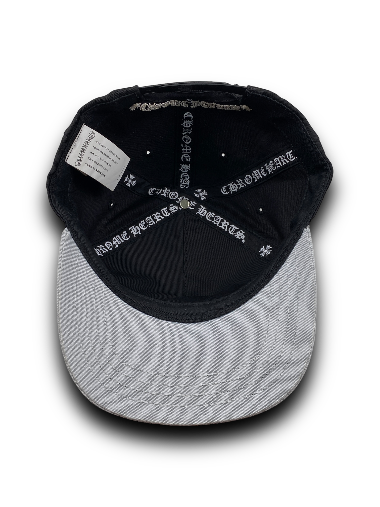 Chrome Hearts Black CH Baseball Cap