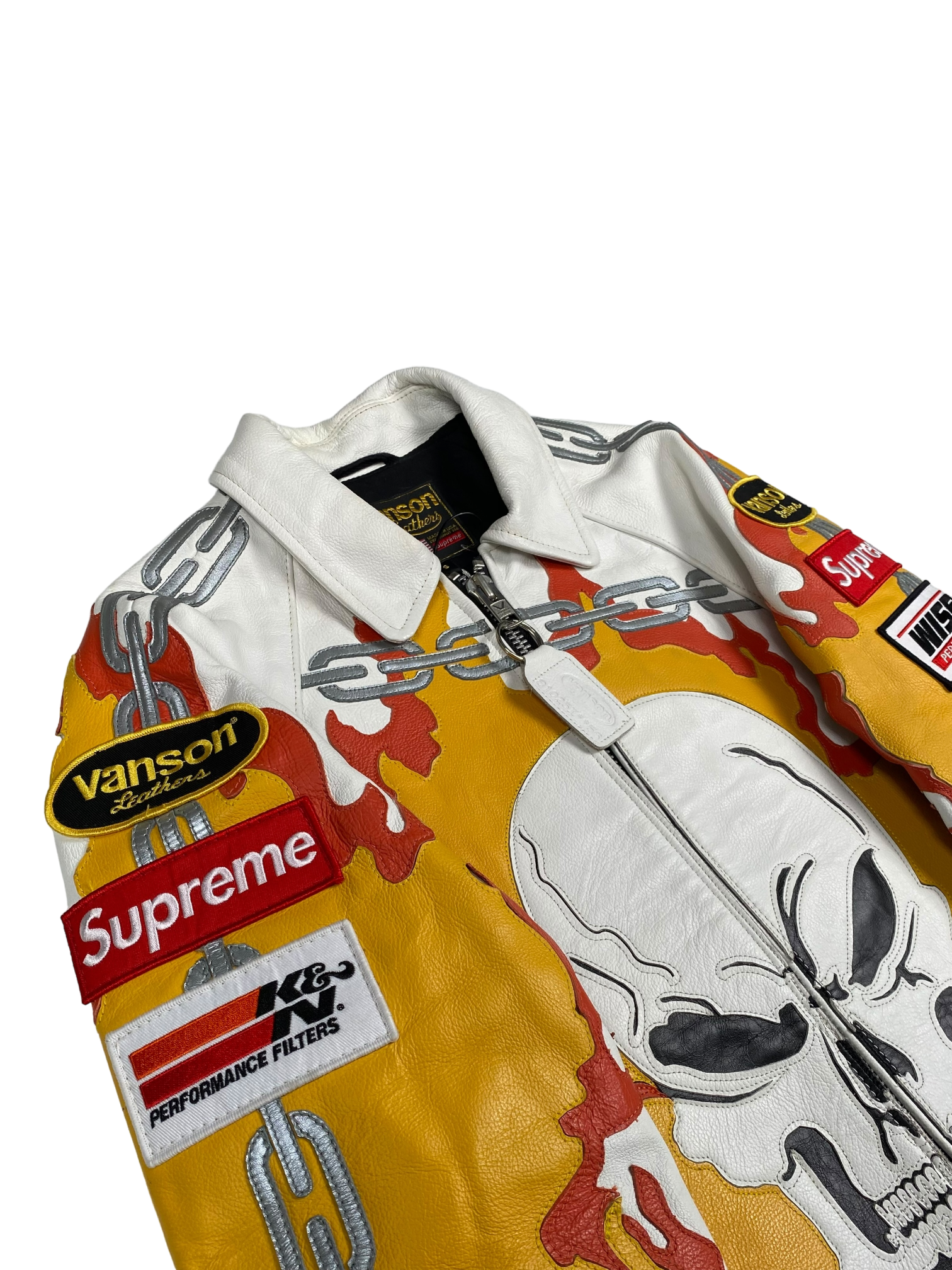 2019 Supreme Vanson Leather Ghost Rider Jacket