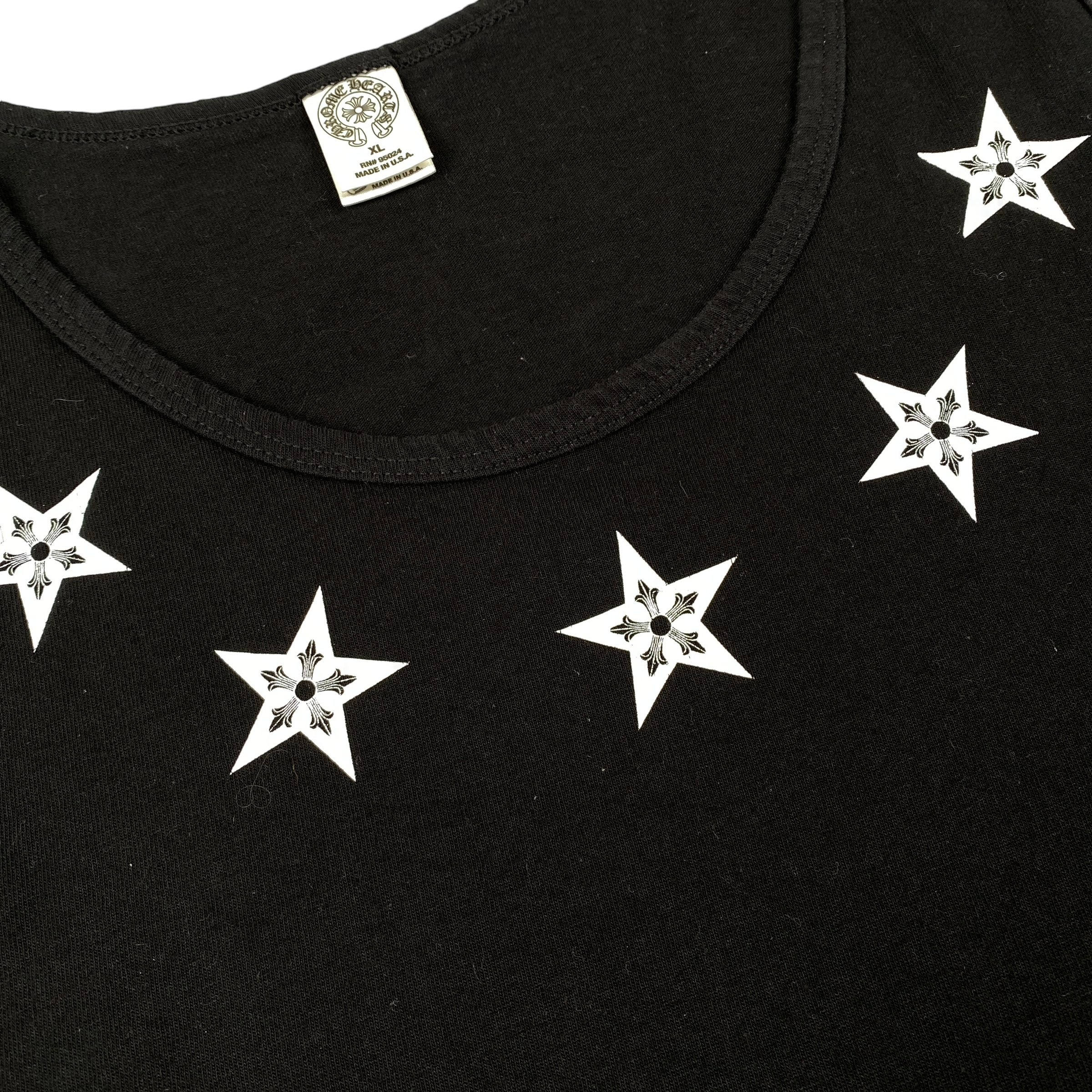 Chrome Hearts Black Stars Tank Top