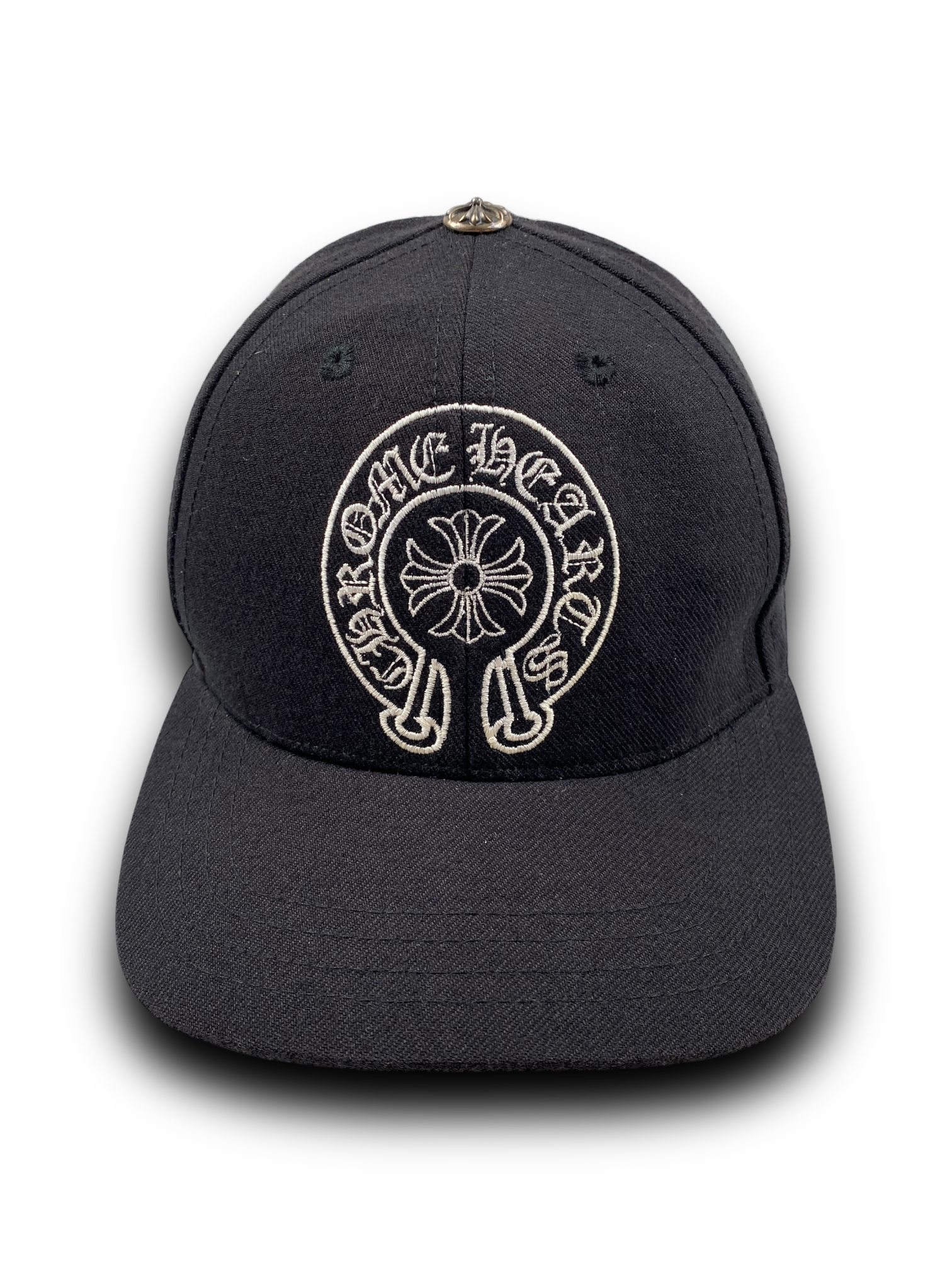 Chrome Hearts Black Horseshoe Baseball Cap