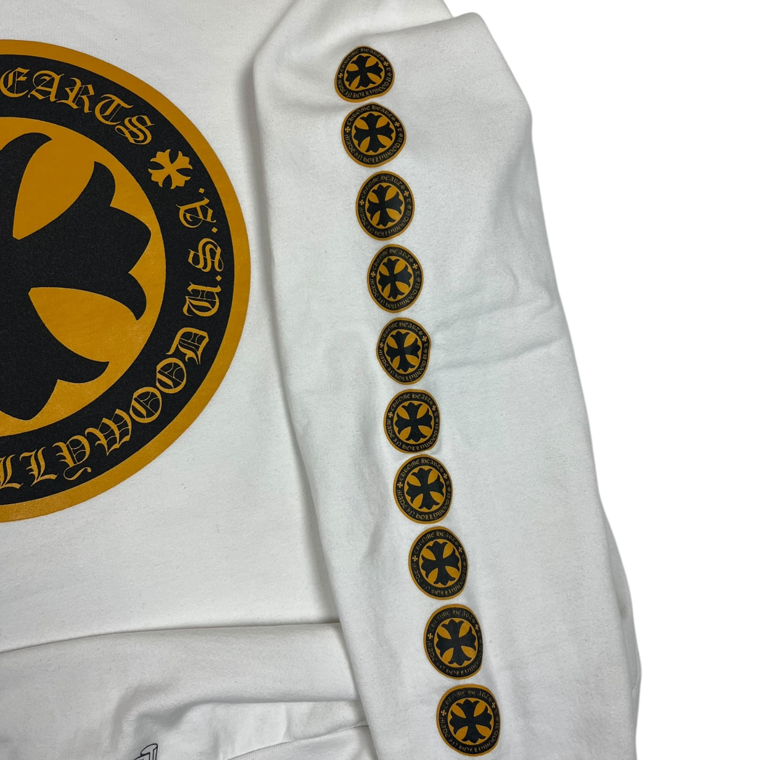 Chrome Hearts White Gold Cross Logo Hoodie