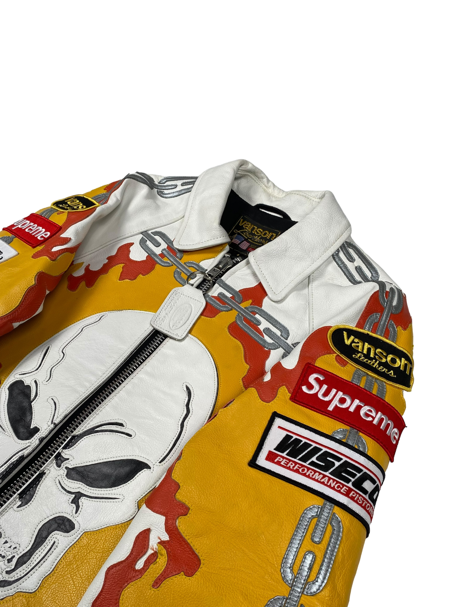 2019 Supreme Vanson Leather Ghost Rider Jacket