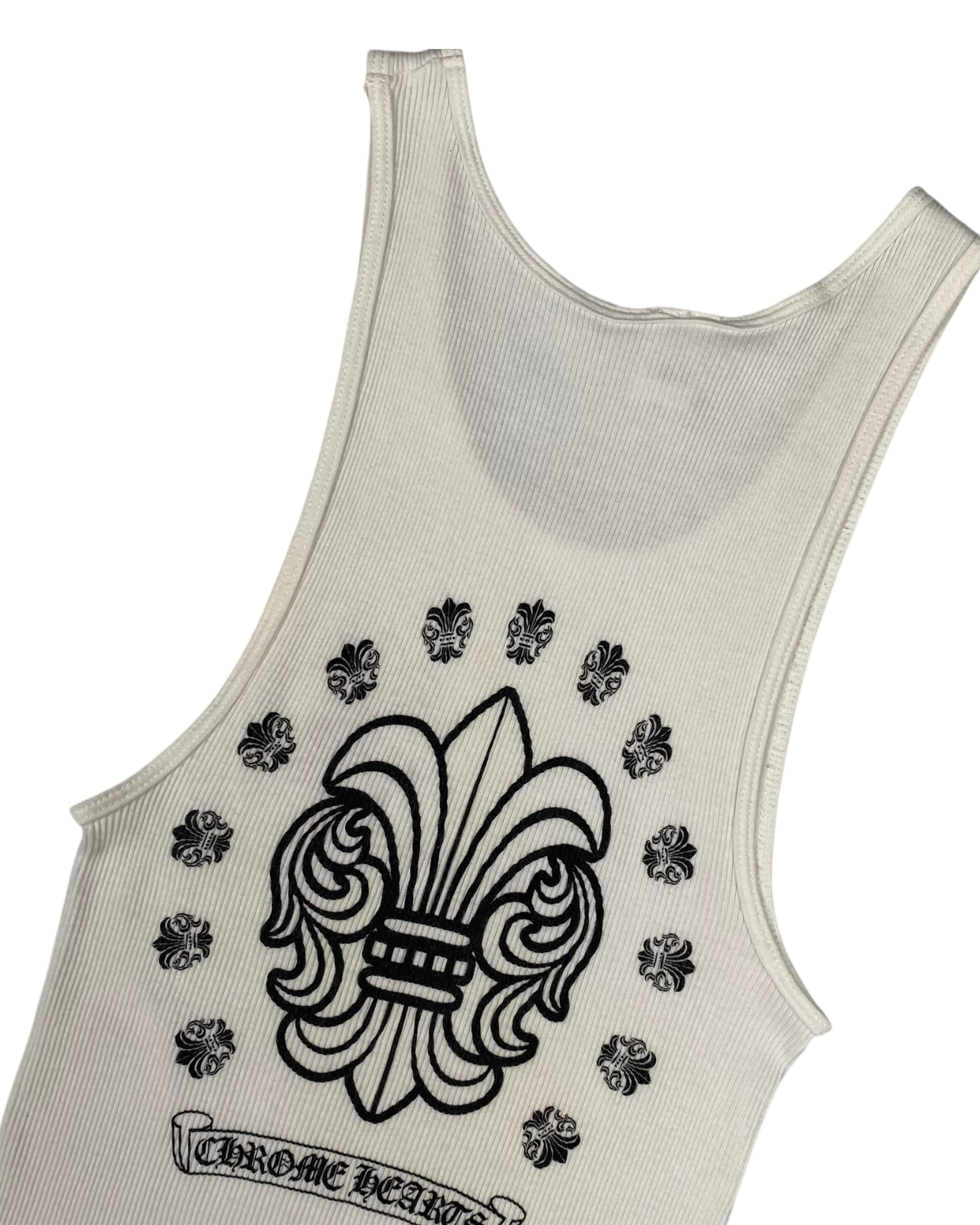 Chrome Hearts White Dagger Logo Tank Top